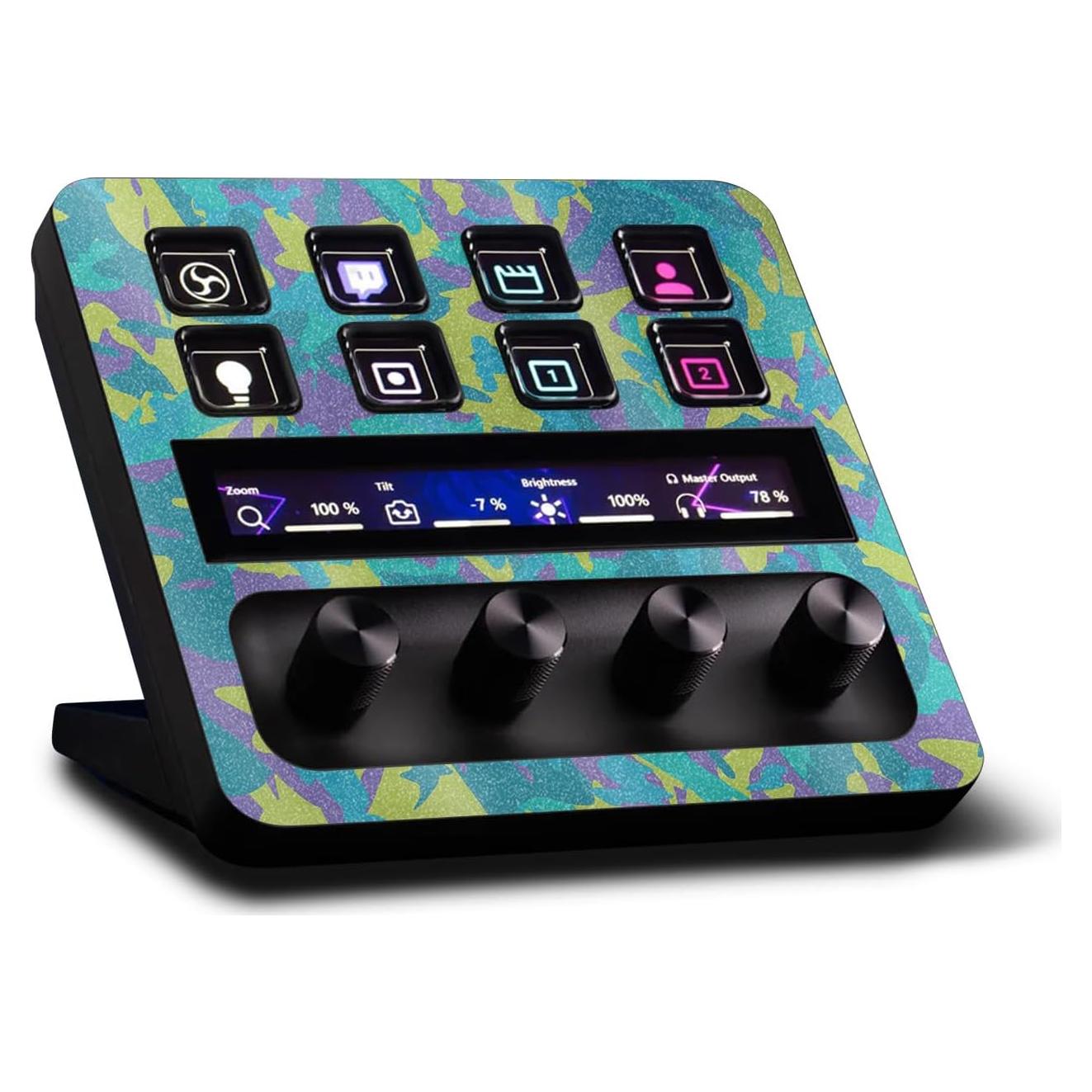 Piel Brillante MightySkins para Elgato Stream Deck + Camuflaje de Verano