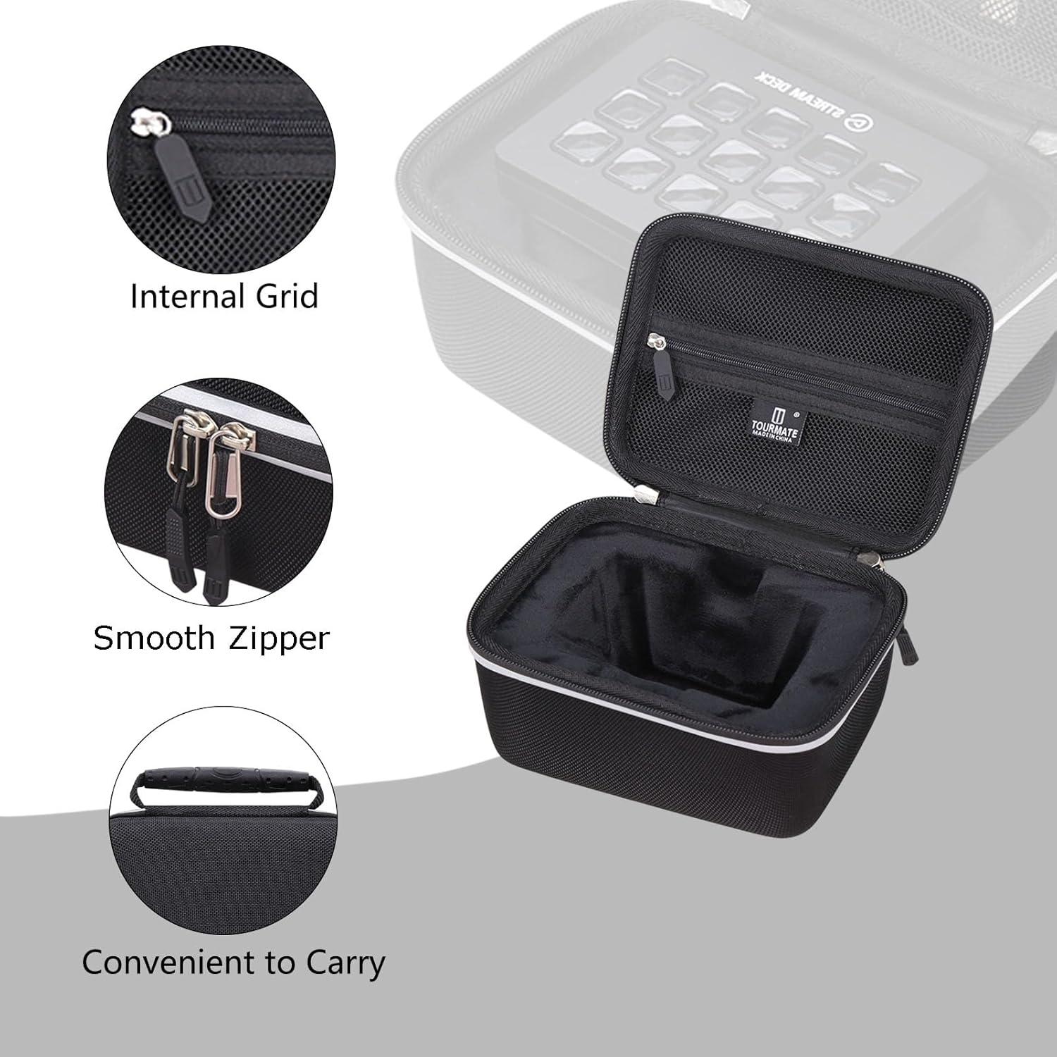 Funda Dura de Almacenamiento Tourmate para Elgato Stream Deck Mini - Caja de Viaje Impermeable y Resistente