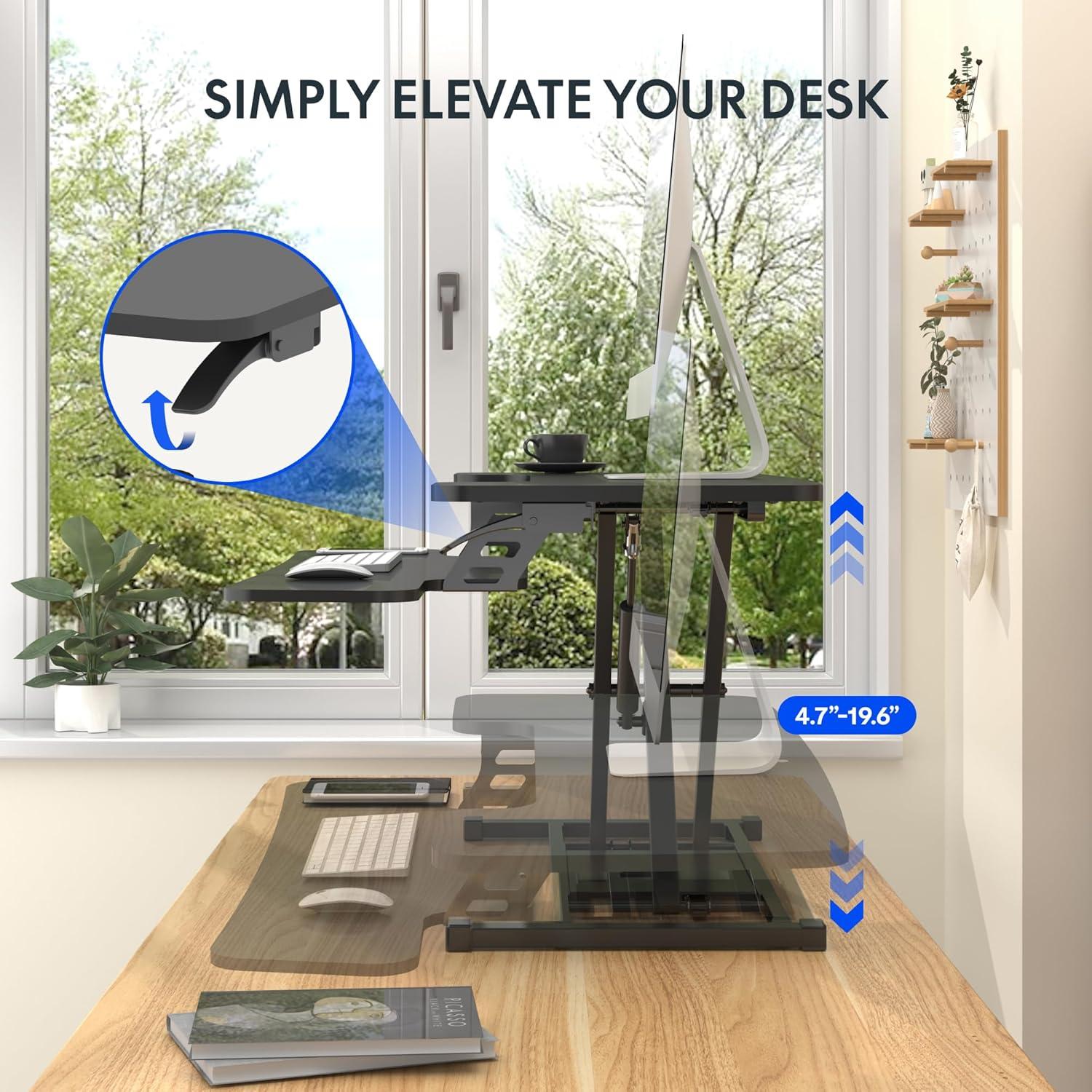 Convertidor de Escritorio FLEXISPOT MT137 Ajustable Negro 36"