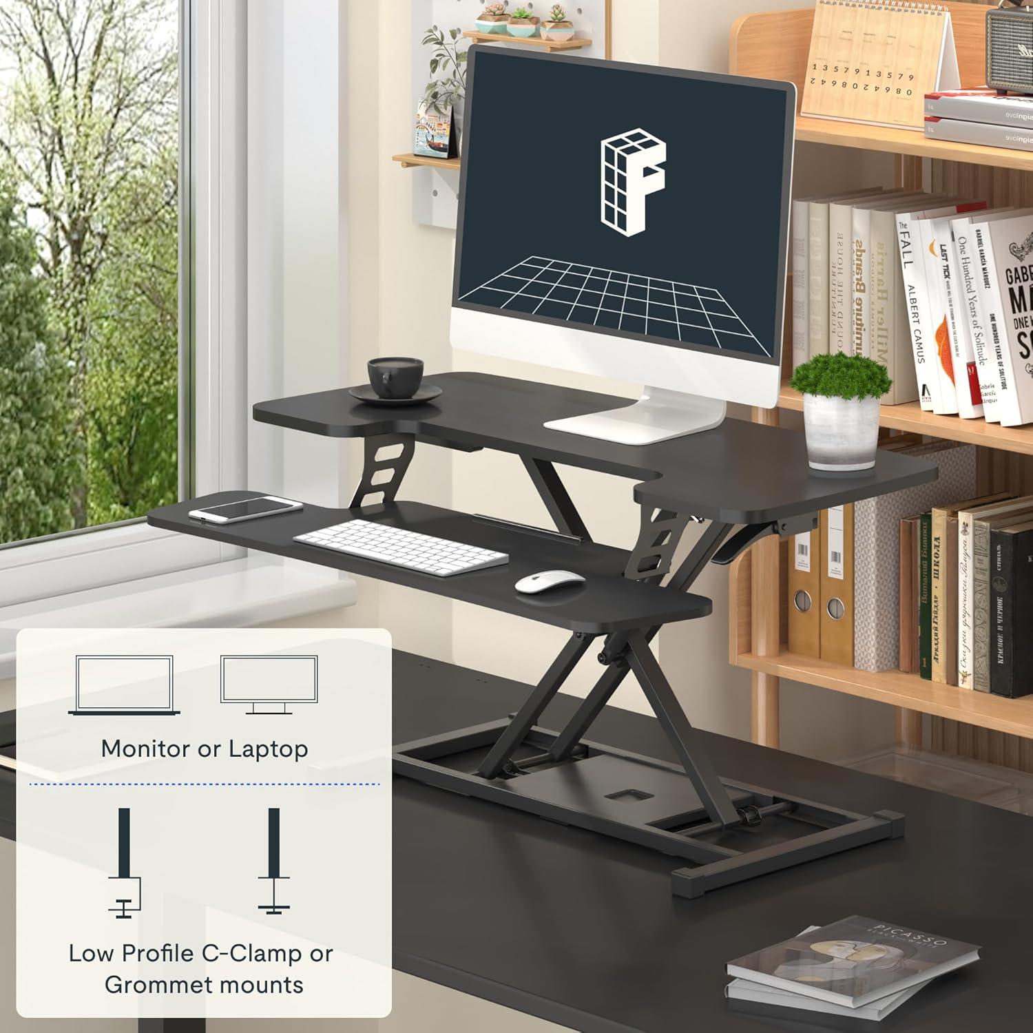 Convertidor de Escritorio FLEXISPOT MT137 Ajustable Negro 36"