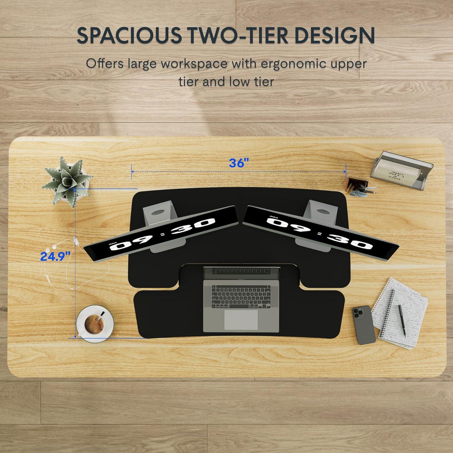 Convertidor de Escritorio FLEXISPOT MT137 Ajustable Negro 36"