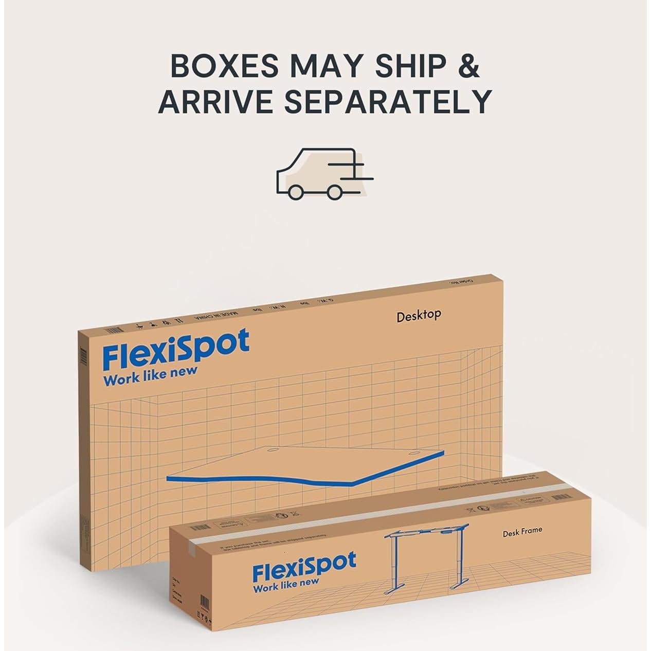 FLEXISPOT E6 Essential Bamboo 3 Stages Dual Motor 60x30 Inch Electric Height Adjustable Standing Whole-Piece Board Desk Sit Stand Up Desk (White Frame + Bamboo Desktop)