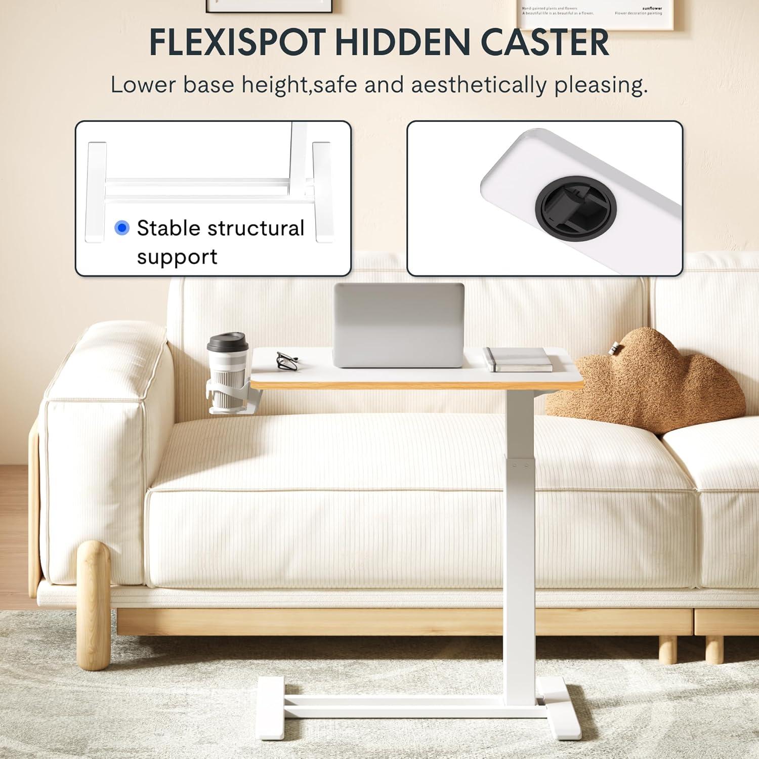 Escritorio de pie móvil FLEXISPOT ajustable 66-106 cm Arce Blanco