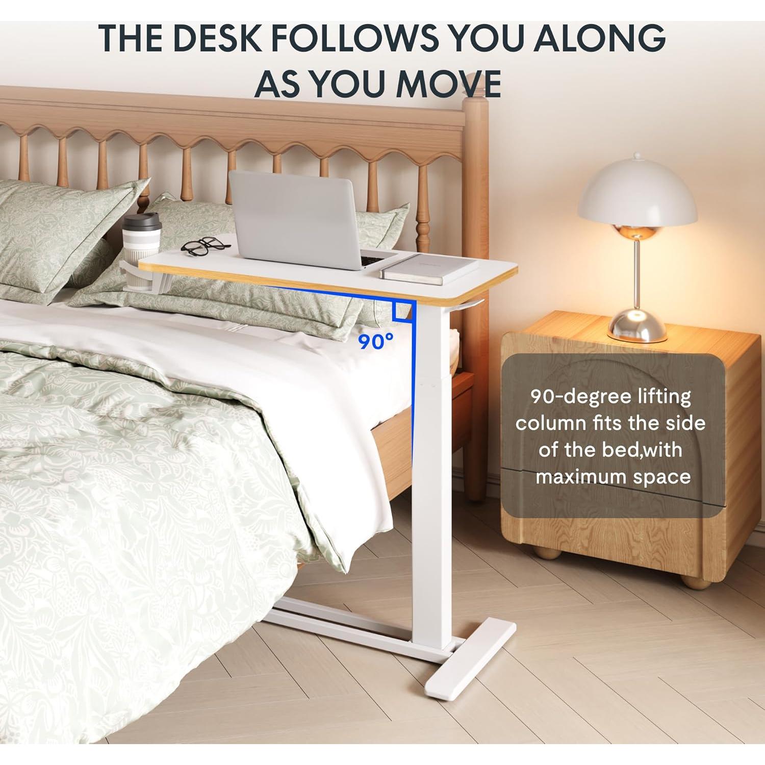 Escritorio de pie móvil FLEXISPOT ajustable 66-106 cm Arce Blanco