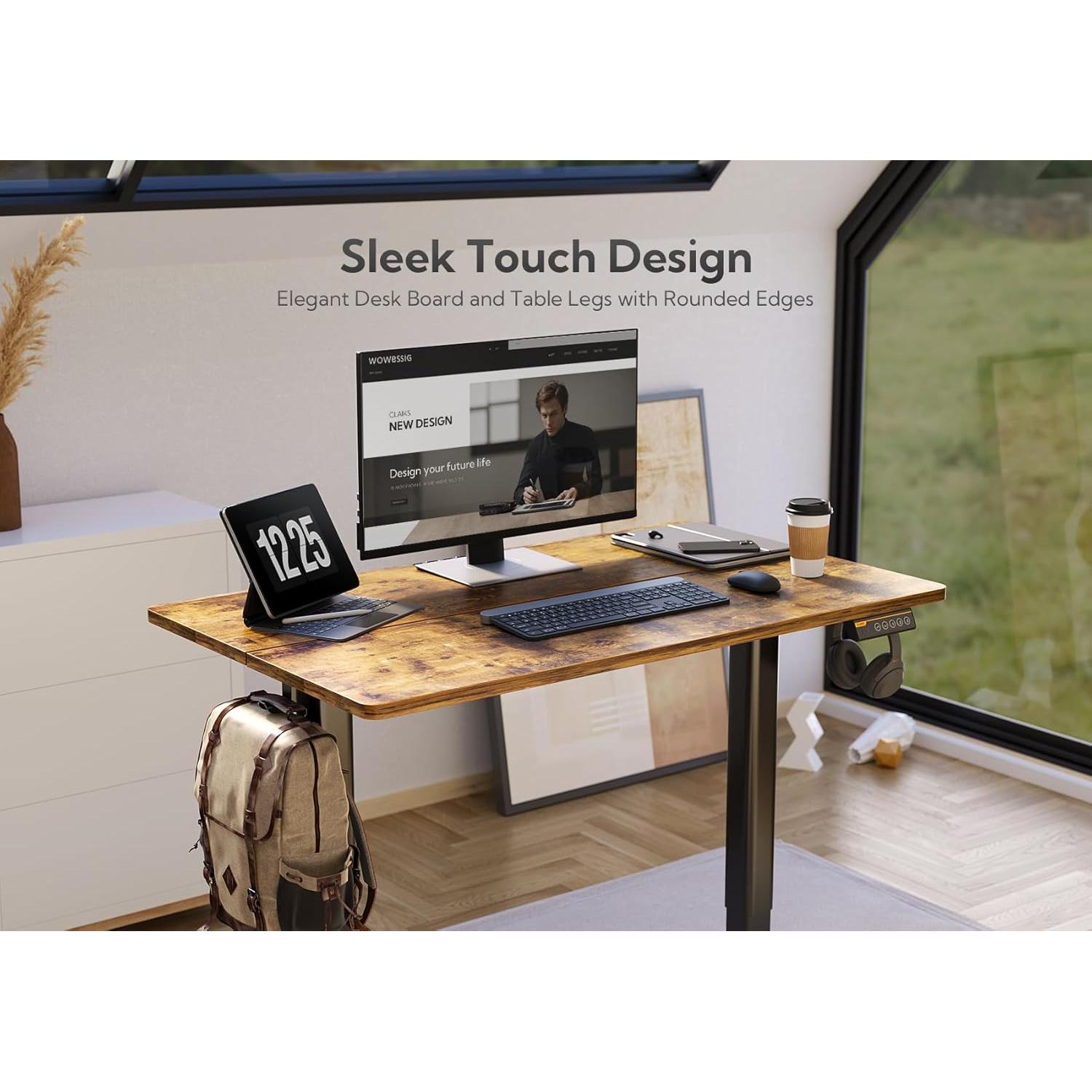 Escritorio de pie eléctrico Claiks P1.01.001 121.92x60.96cm