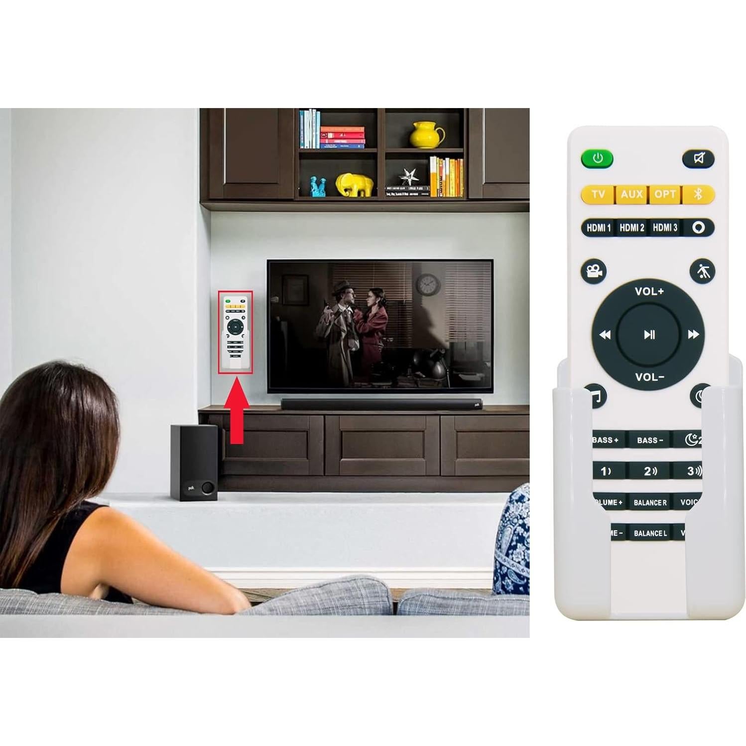 Control Remoto Reemplazo Polk Audio Signa S1 S2 S3 - Sin Configuración