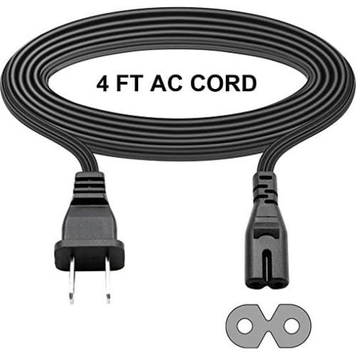 Cable de Alimentación T POWER 2 Prong 1.2m para Proyector y TV