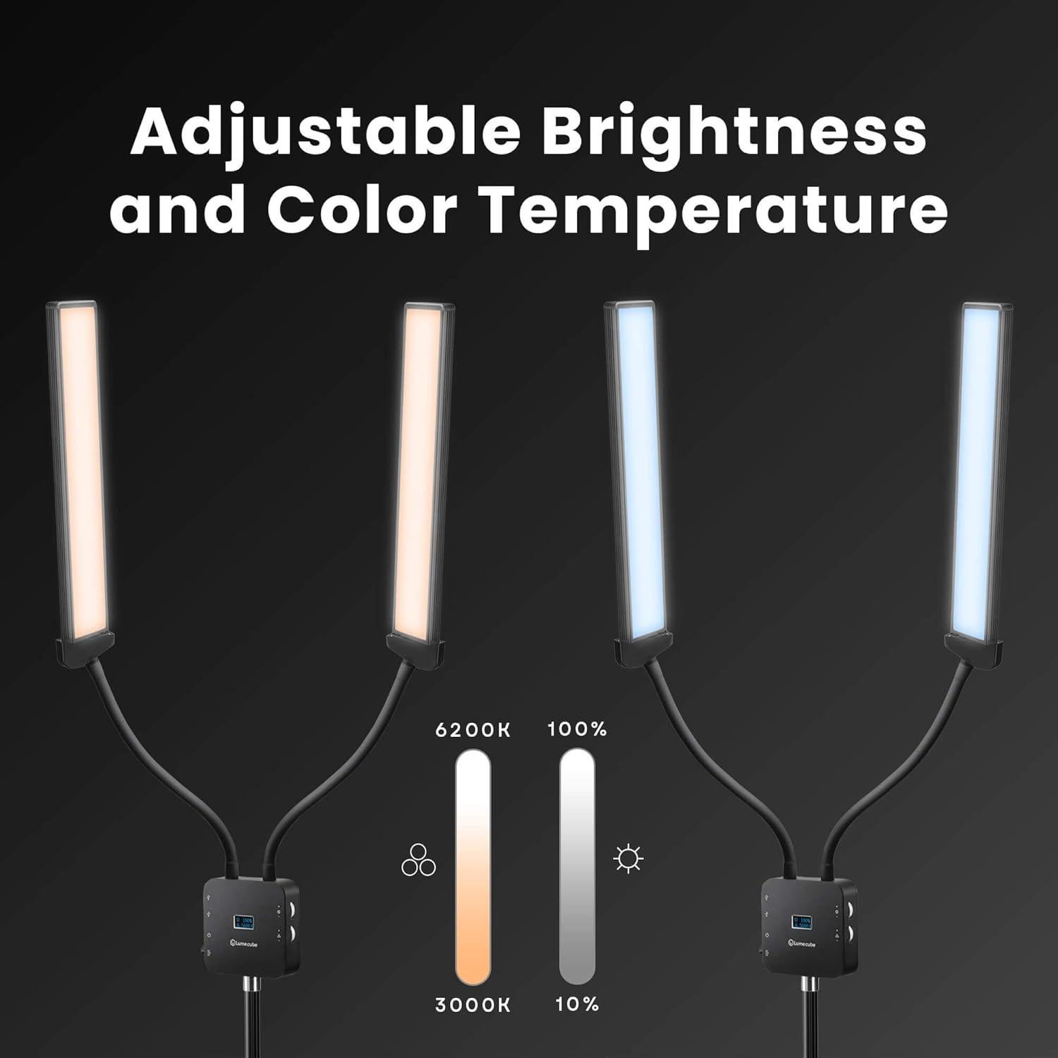 Lume Cube Flex Light Pro - Lámpara LED 2 Puntos Ajustable