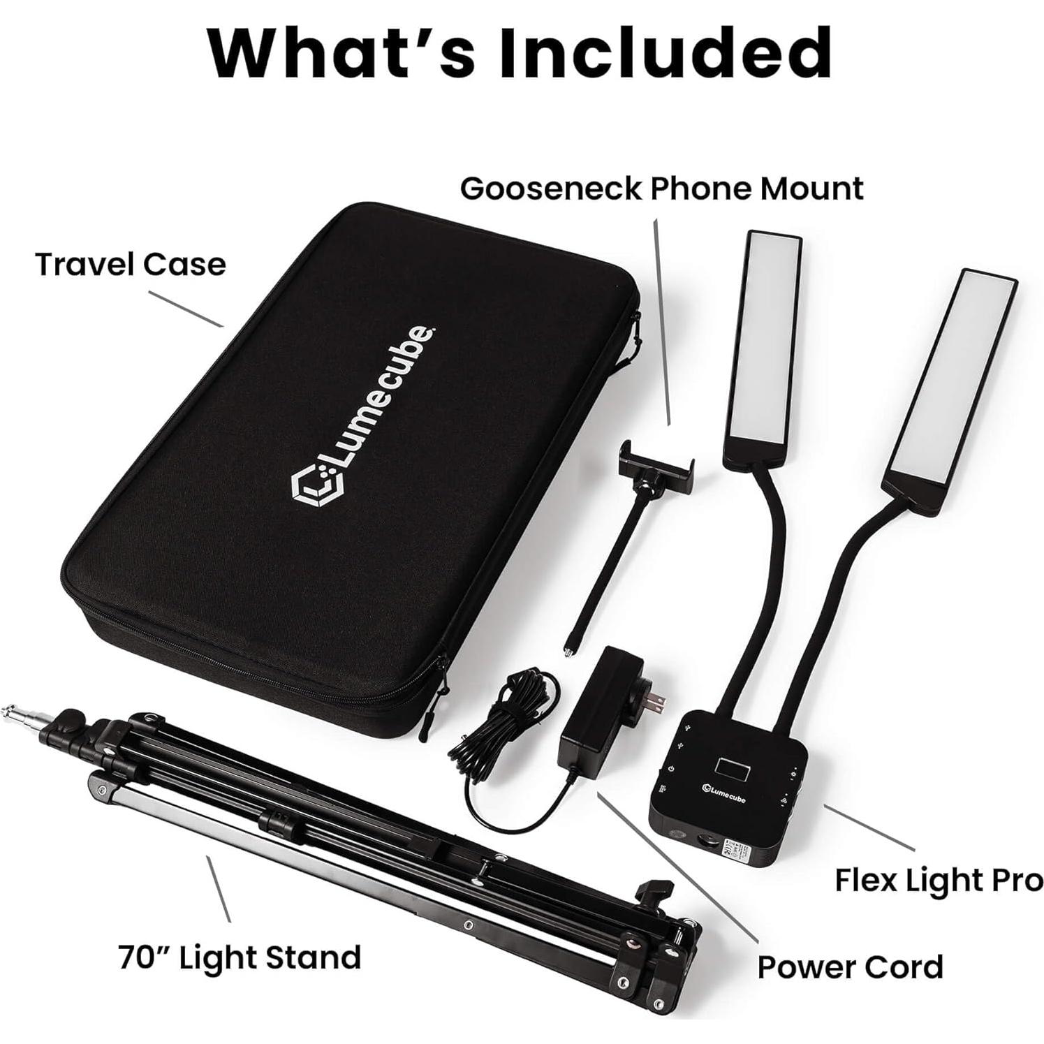 Lume Cube Flex Light Pro - Lámpara LED 2 Puntos Ajustable