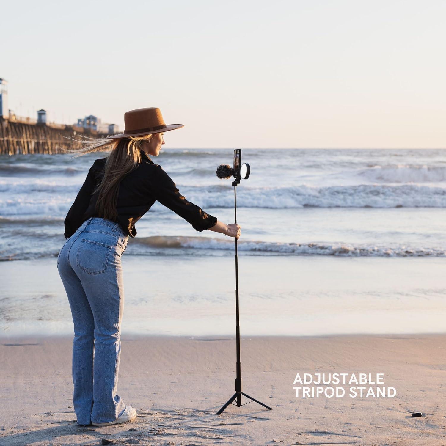 Kit de Contenido Lume Cube 2.0 - Trípode Ajustable, Luz LED y Micrófono