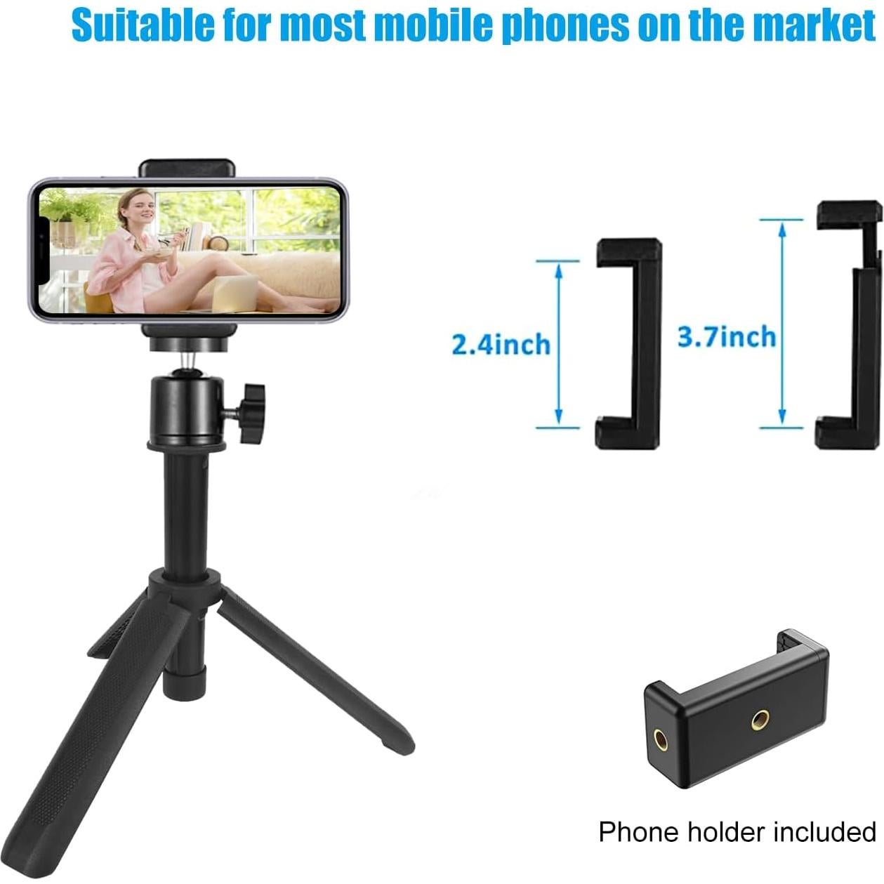 Trípode Mini Ajustable Khazylorr para Webcam y Cámara