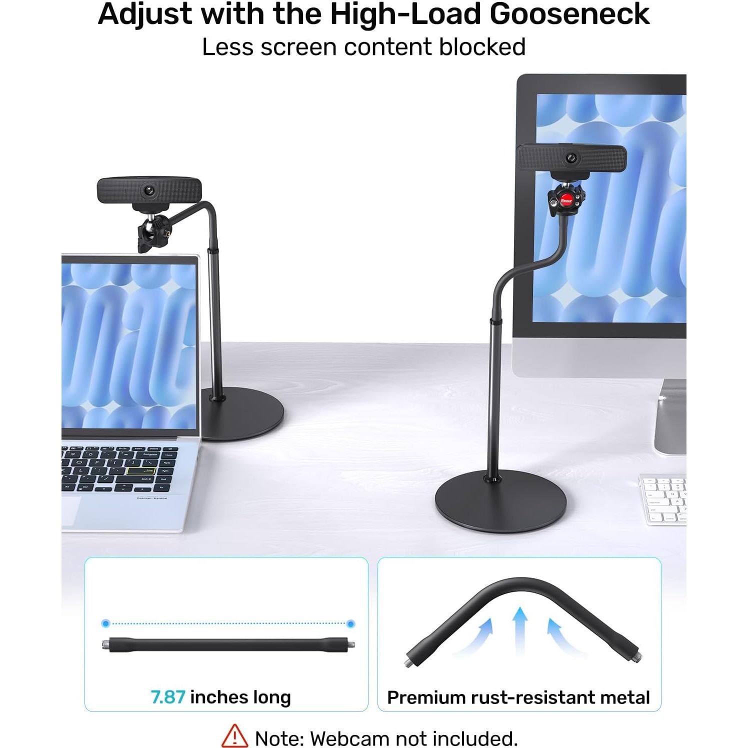 Soporte para Webcam Etour con Cuello de Ganso 360° - 0.54 kg