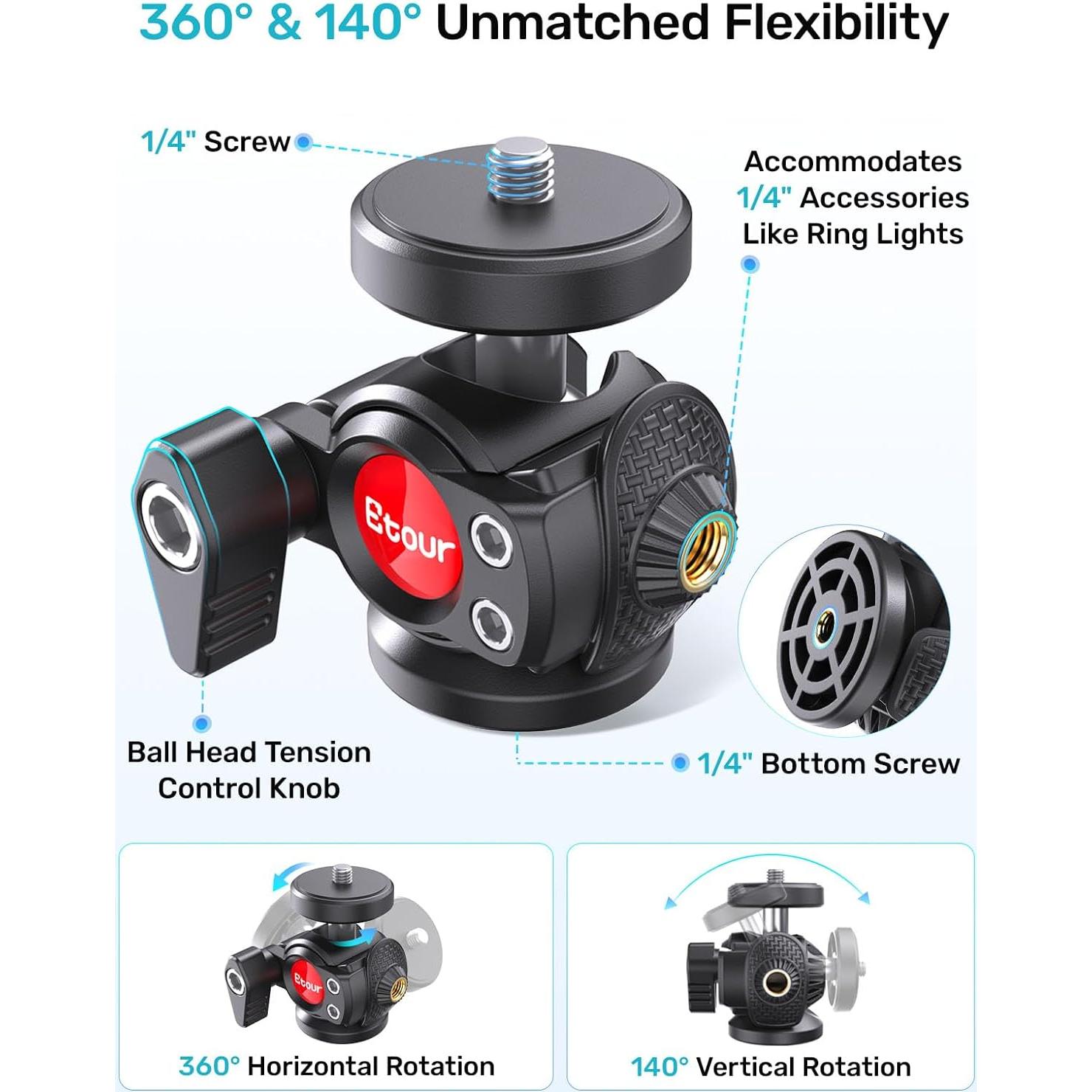 Soporte para Webcam Etour con Cuello de Ganso 360° - 0.54 kg