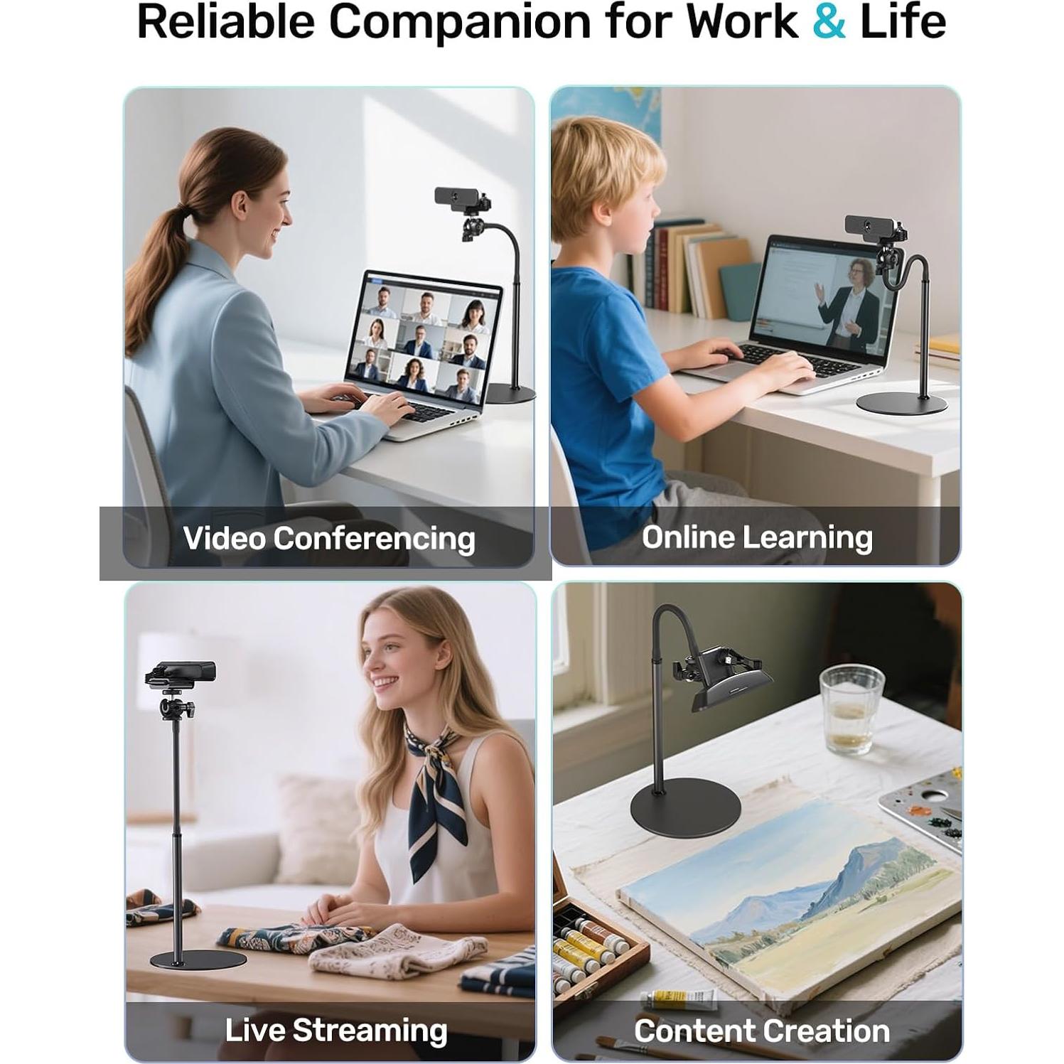 Soporte para Webcam Etour con Cuello de Ganso 360° - 0.54 kg