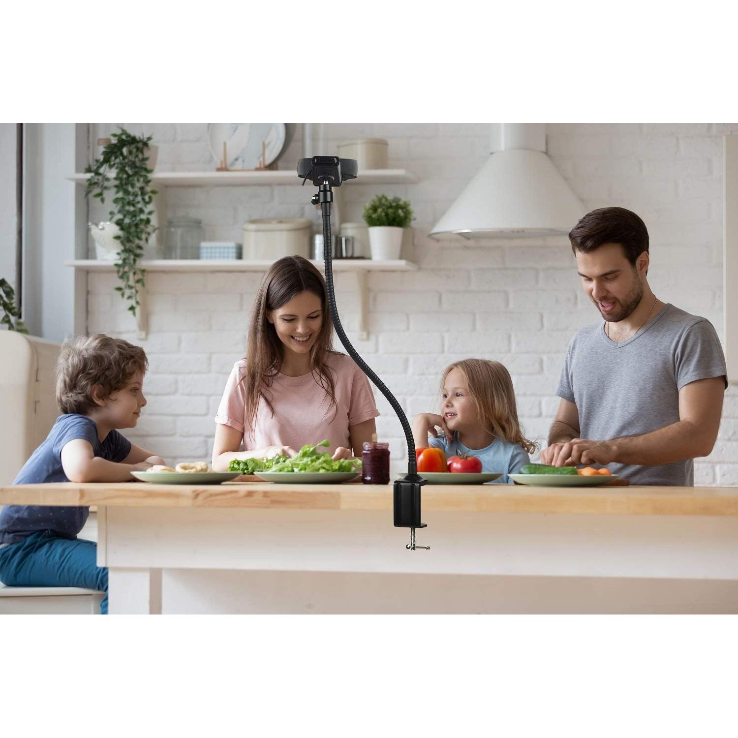 Soporte para Webcam AceTaken - Brazo Flexible 64 cm Negro