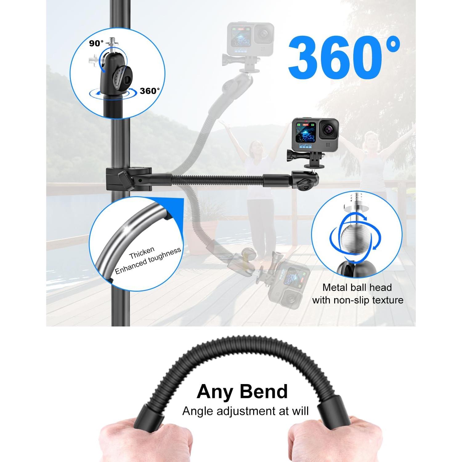 Soporte de cámara con abrazadera Kolasels cuello de ganso