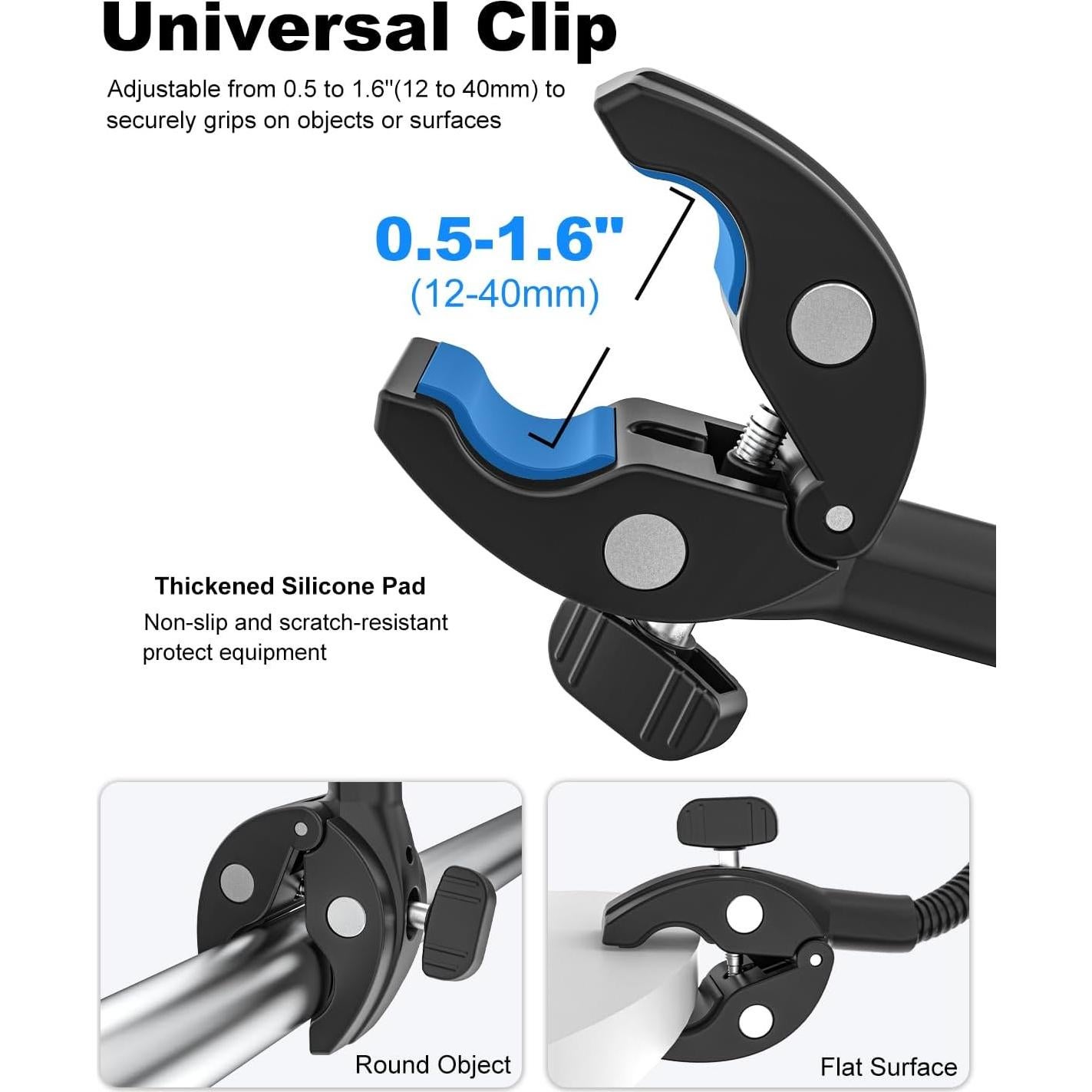 Soporte de cámara con abrazadera Kolasels cuello de ganso