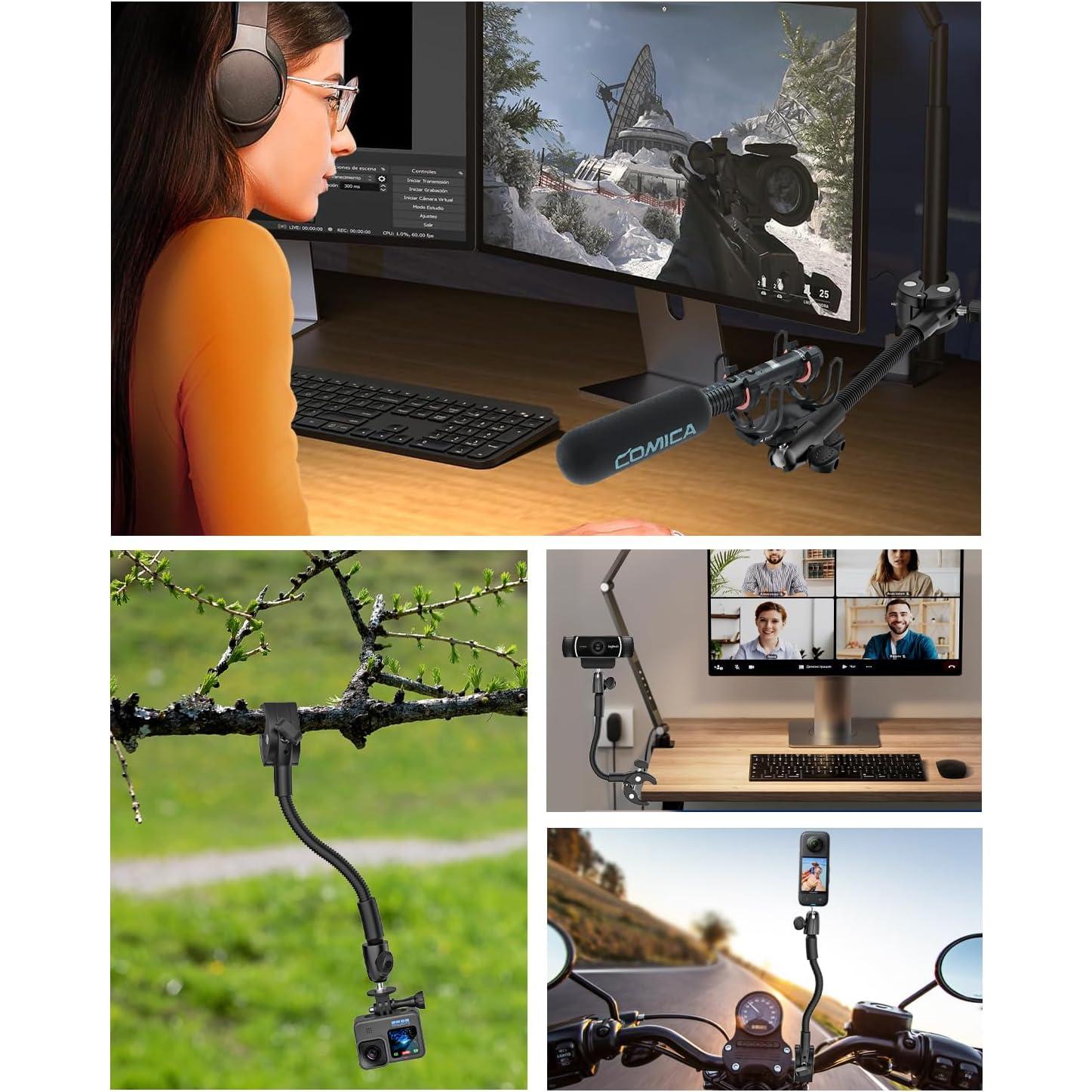 Soporte de cámara con abrazadera Kolasels cuello de ganso