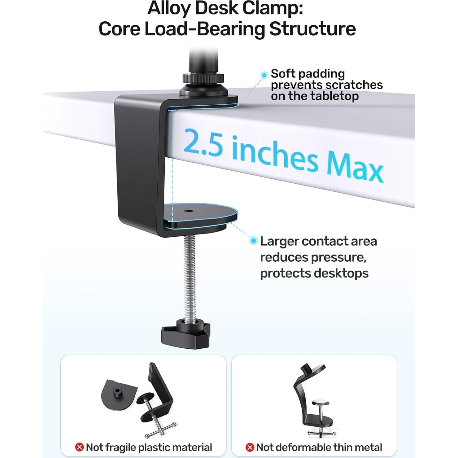 Soporte para Webcam Etour 19" con Abrazadera y Brazo Flexible