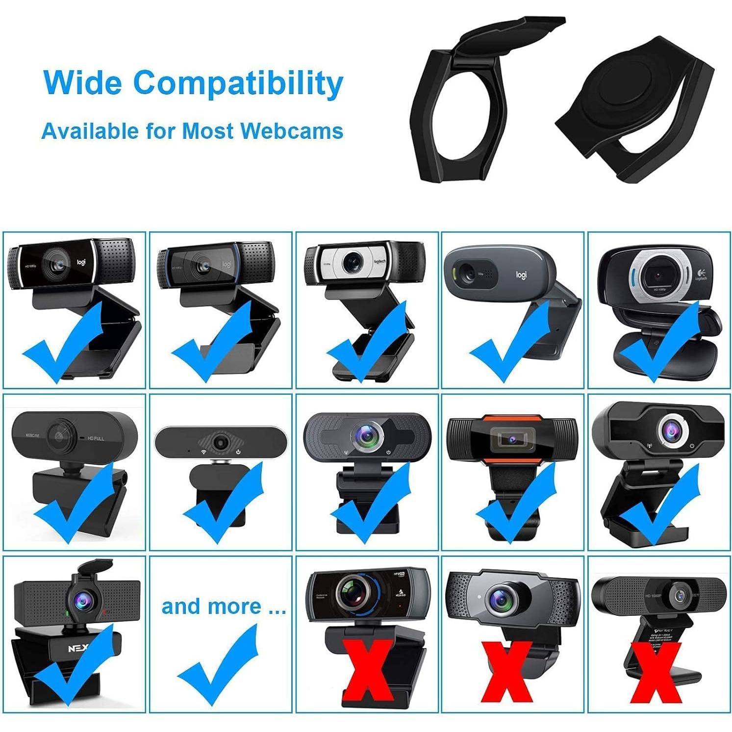 Paquete de 2 Cubiertas de Privacidad para Webcam JCWINY