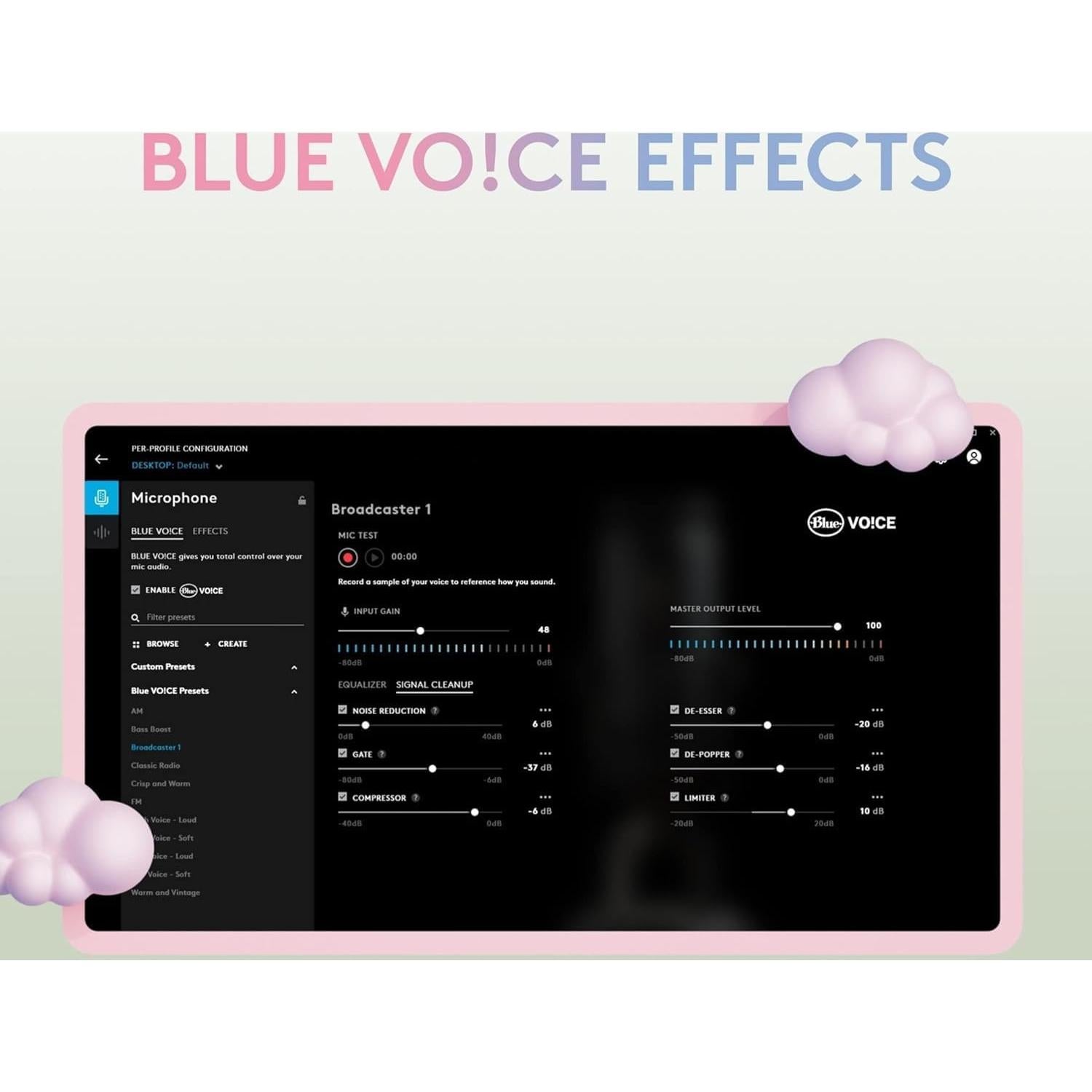 Micrófono USB Gaming Blue Yeti Niebla Blanca + Webcam C922x