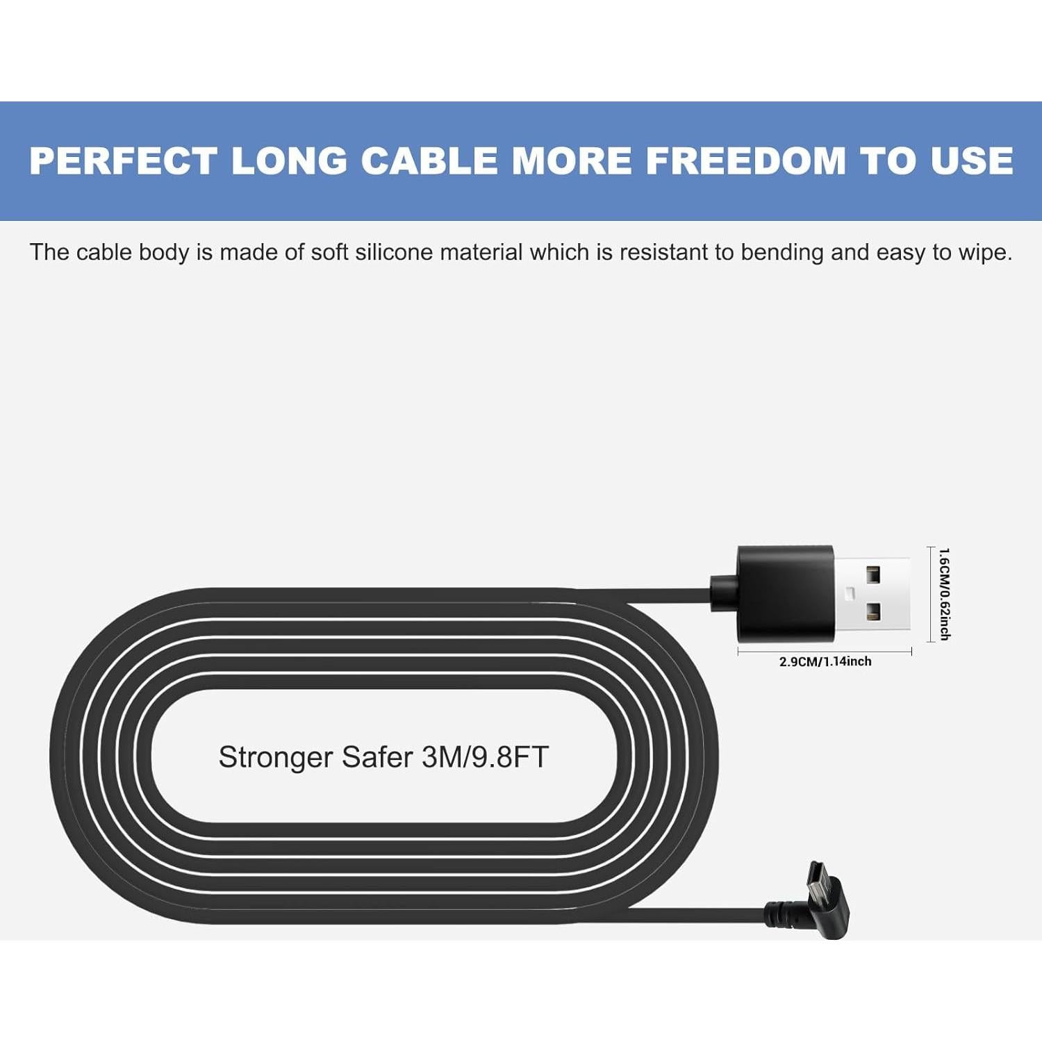 Cable de micrófono USB SGEOYPIL para Blue Yeti/Snowball - 2.99m