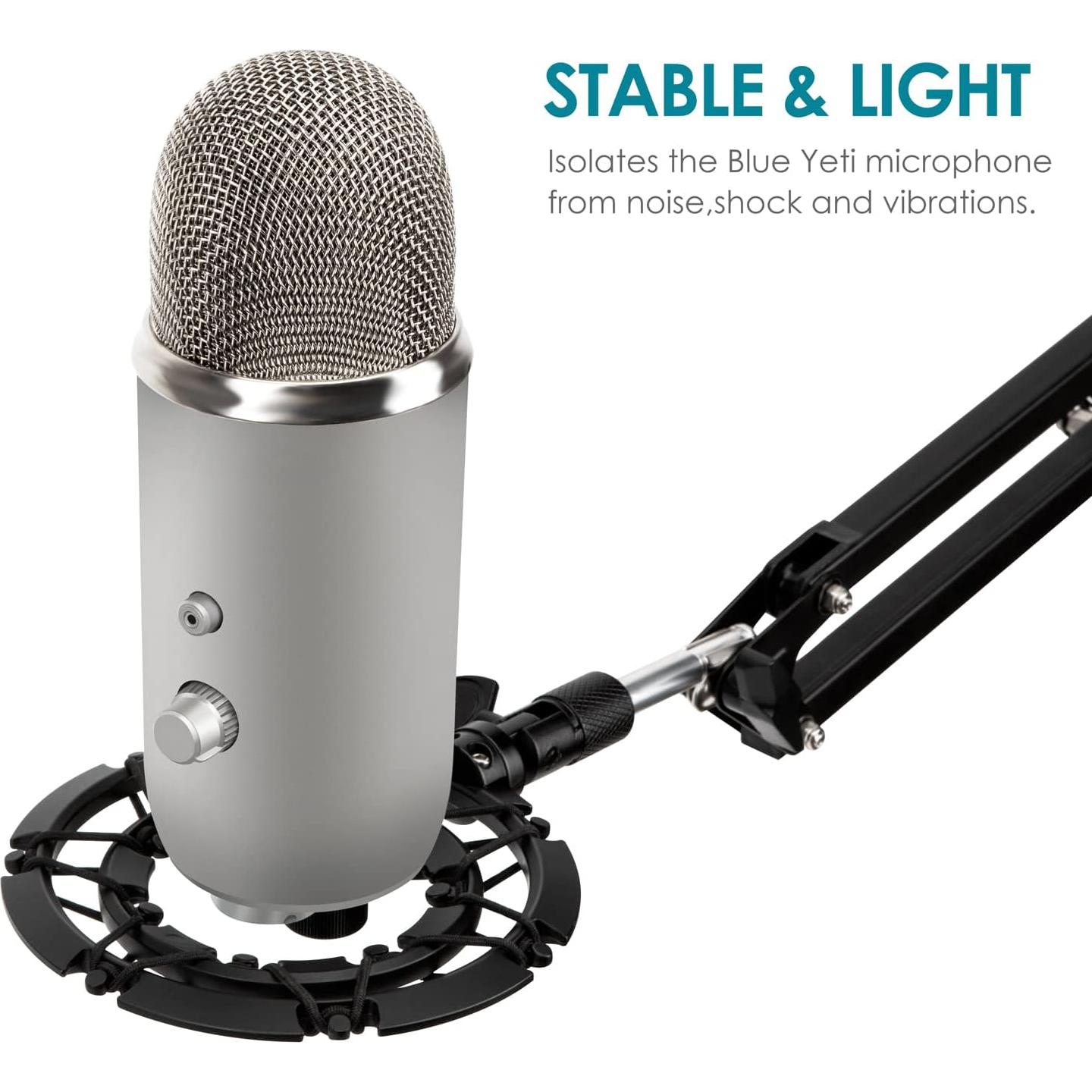 Soporte Antivibración Metal Blue Yeti - Aisla Ruido y Vibración