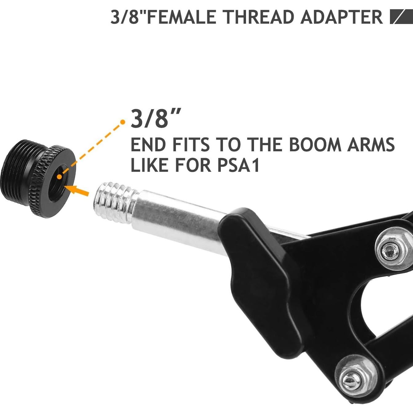 Adaptador de Rosca Macho 5/8" a Hembra 3/8" Frgyee - 2 Piezas