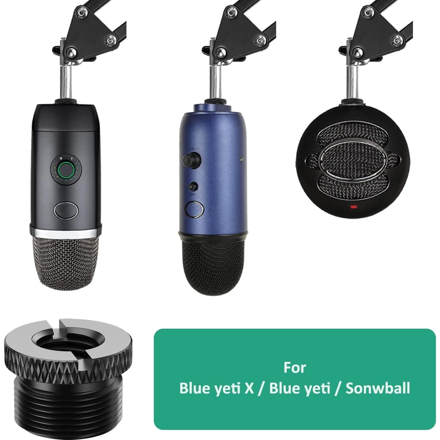 Adaptador de Micrófono Rigych 3/8 a 5/8 Metal 2 Pcs