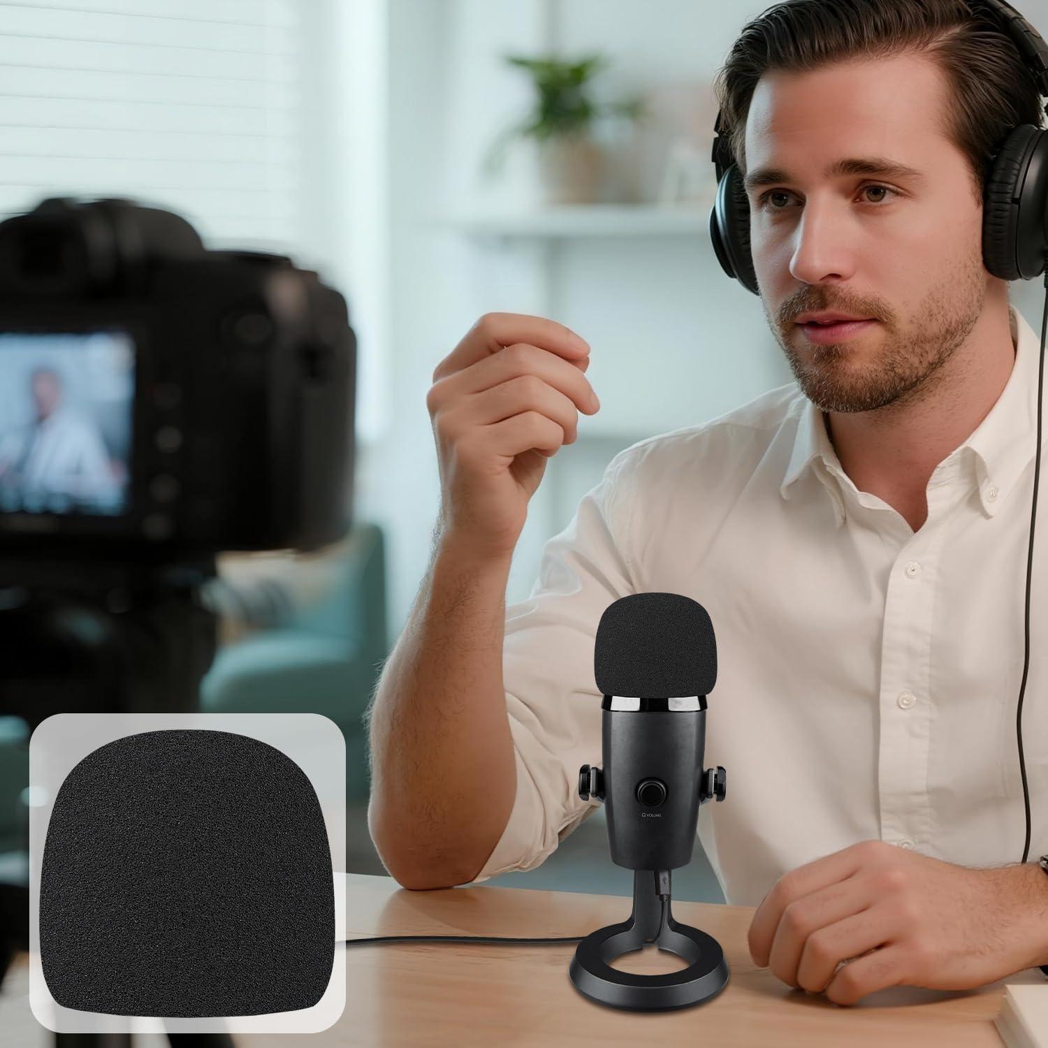 Filtros Pop SOULWIT para Micrófono USB Blue Yeti Nano - Negro