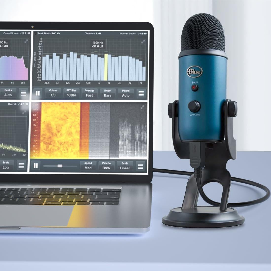 Cable USB de Reemplazo para Micrófonos Blue Yeti 6 pies