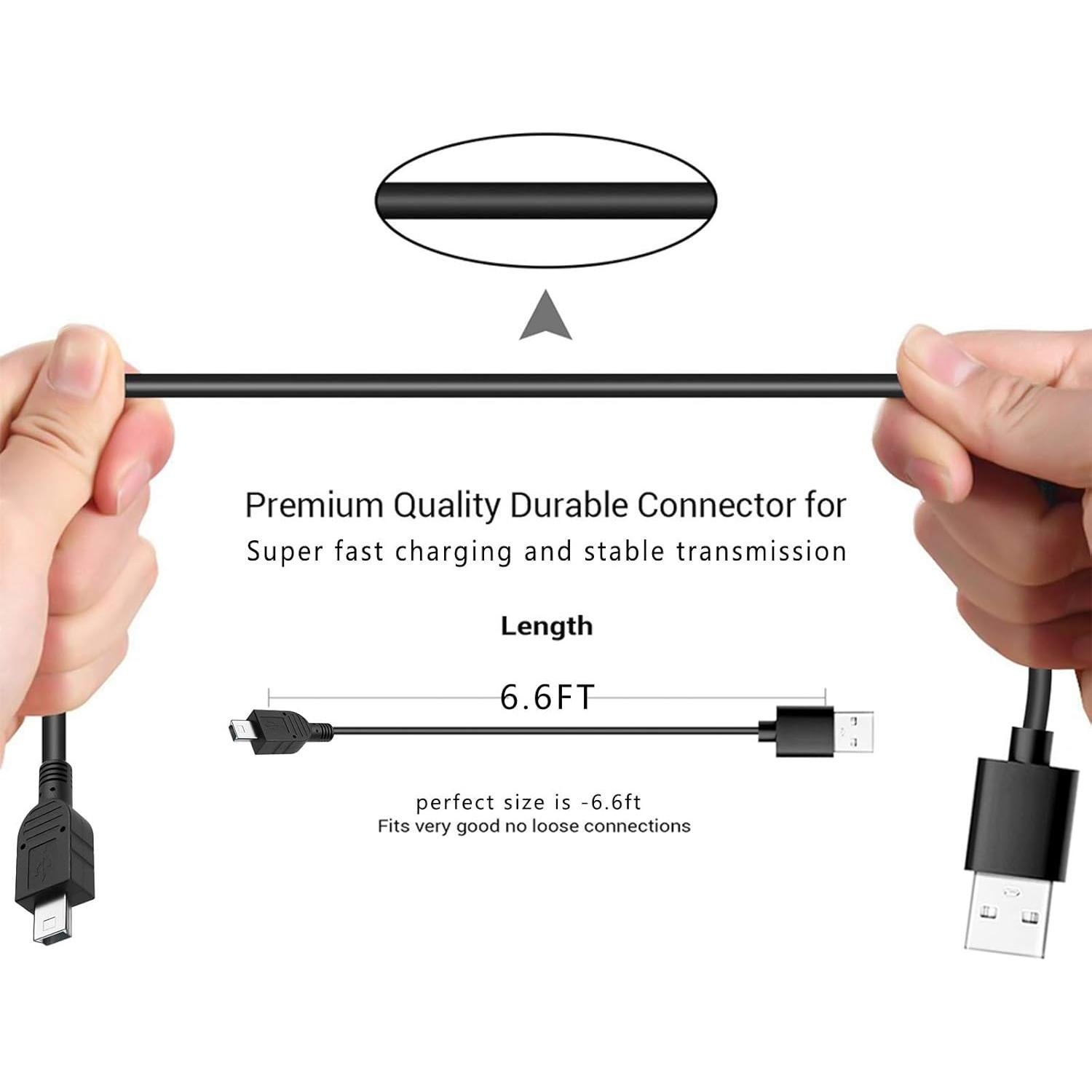 Paquete de 2 Cables USB de 2 metros para Micrófonos Blue Yeti