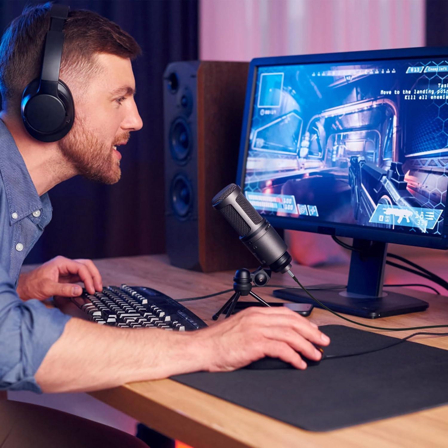 Cable USB C a Mini USB 1m Sqrmekoko para Micrófonos Blue Yeti