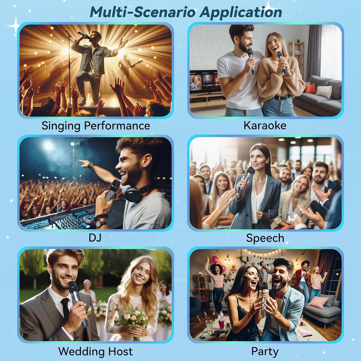 Juego de Micrófonos Inalámbricos AFUOO W60 Pro 2.4GHz 60m