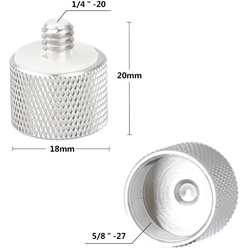 Varilla y Adaptadores CAMVATE 5/8"-27 para Micrófono Blue Yeti