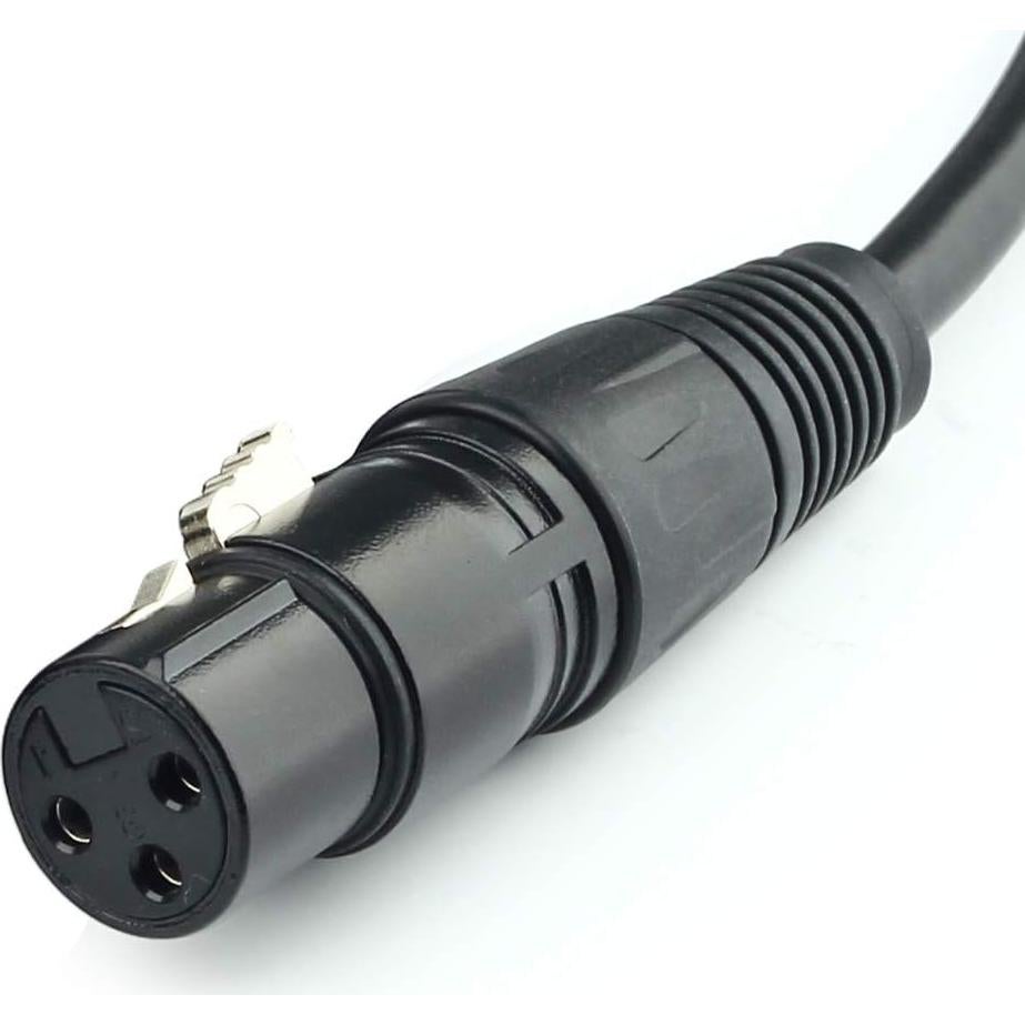 Cable adaptador XLR 3 pines hembra a 5 pines macho SiYear 30 cm - 2 piezas