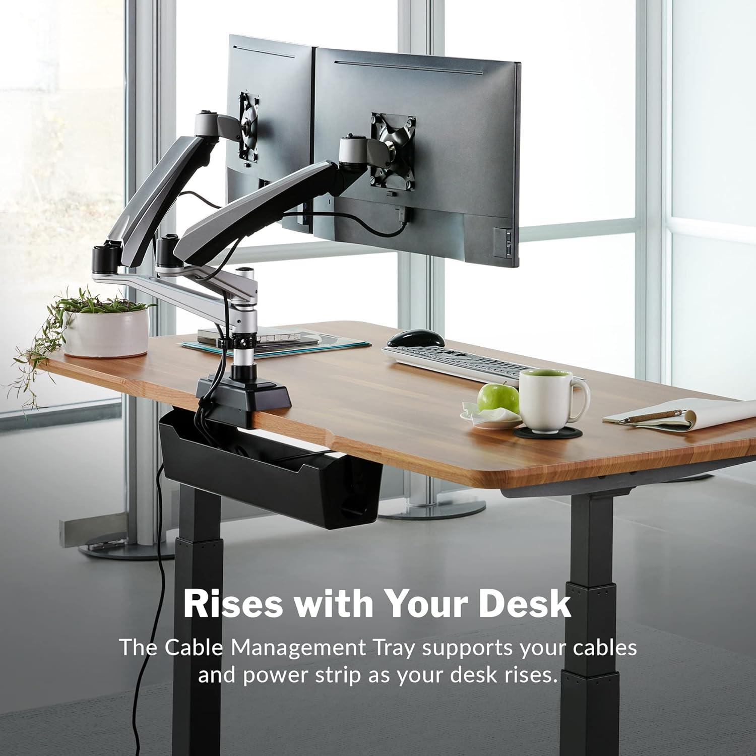 Bandeja de Gestión de Cables Vari - Organizador Negro 54.6 cm