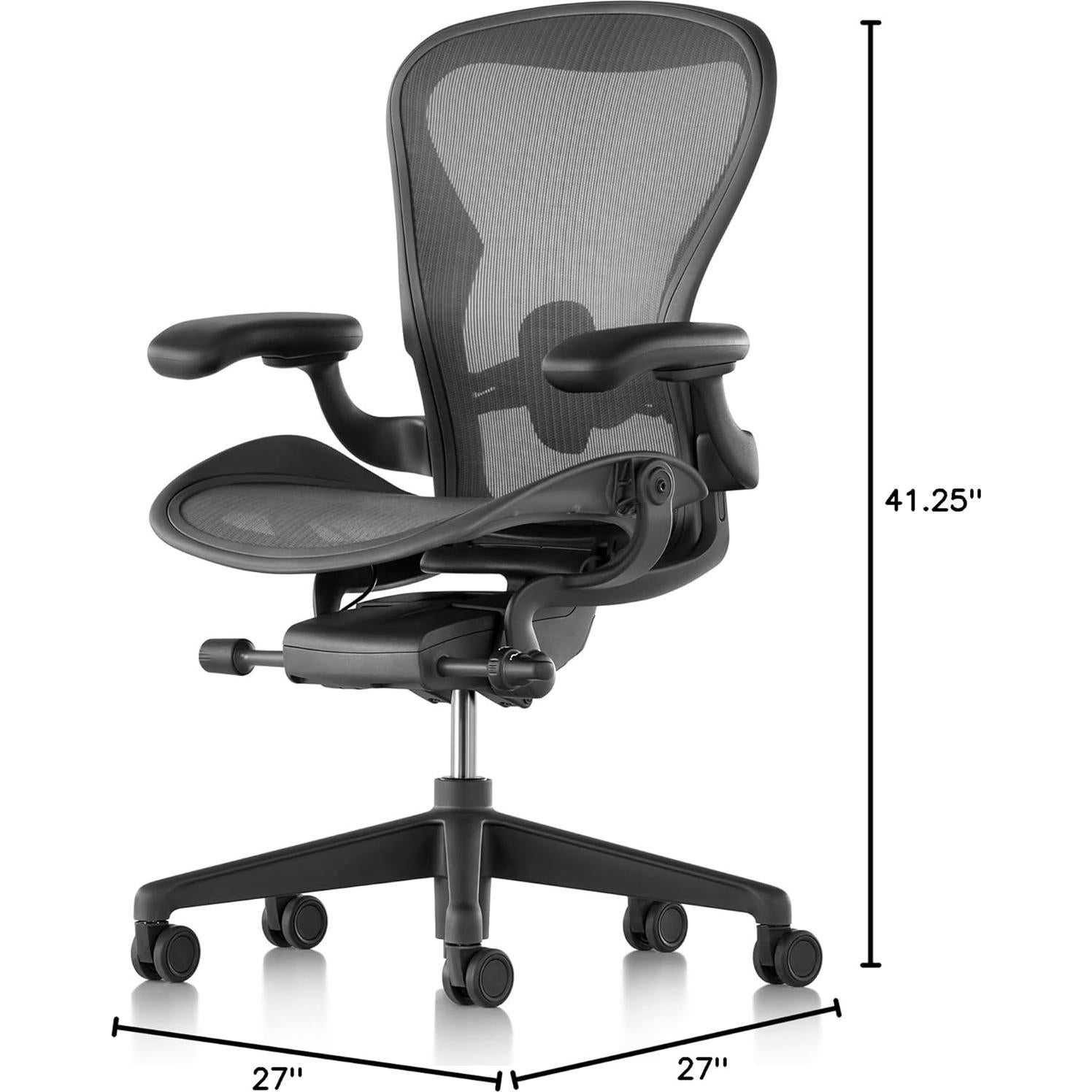 Silla de Oficina Ergonómica Herman Miller Aeron B Grafito