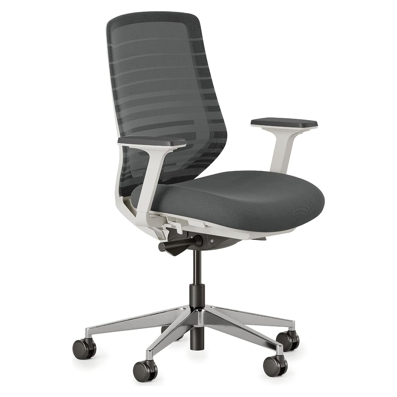 Silla Ergonómica Branch Grafito - Ajustable, Soporte Lumbar y Malla