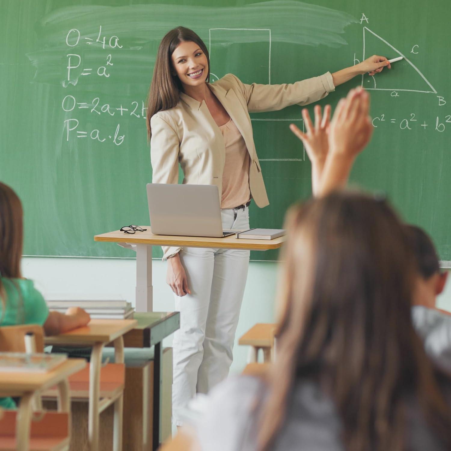 Escritorio de pie móvil SANODESK MT027 ajustable 66-106 cm Arce