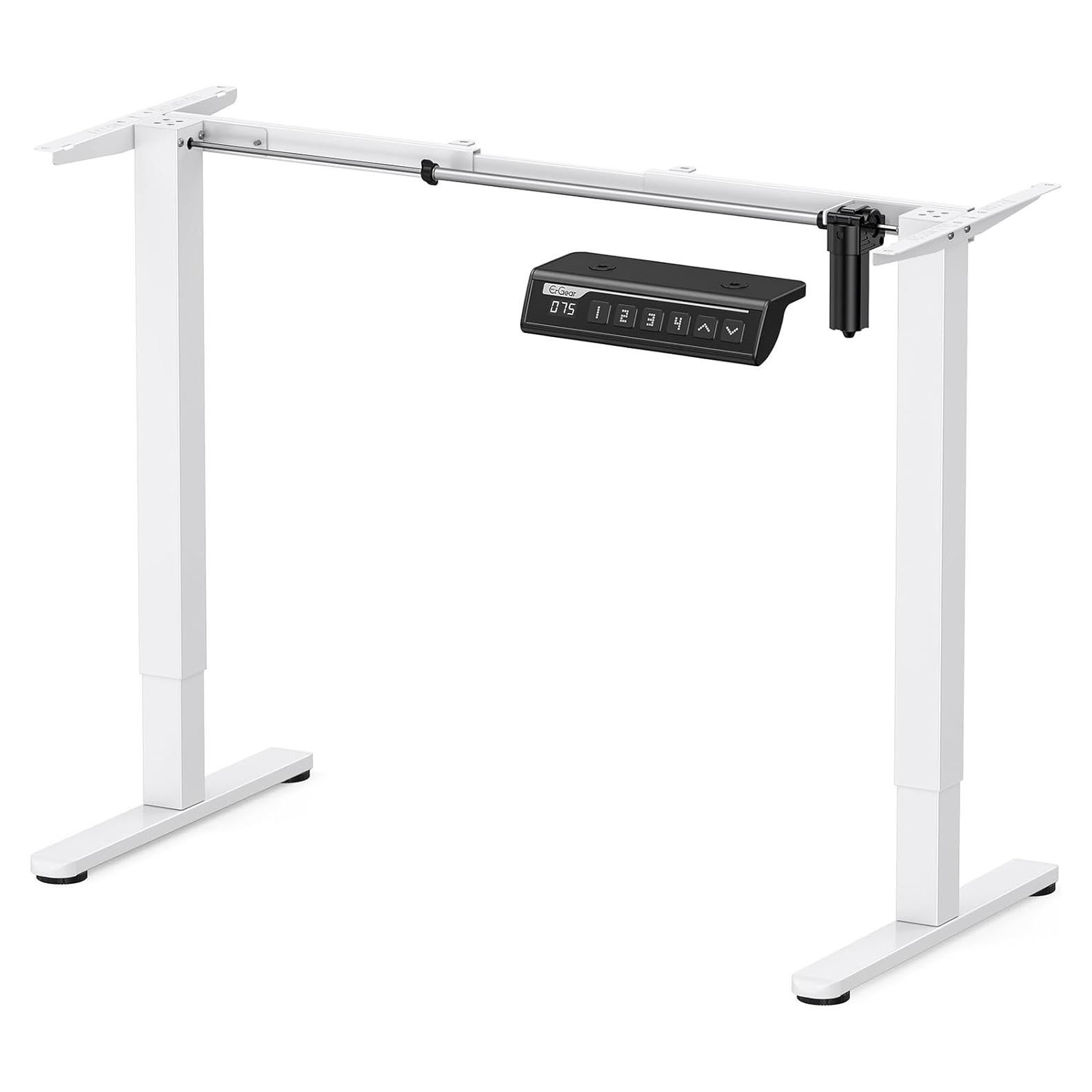 Marco de Escritorio Eléctrico ErGear Ajustable Blanco 120 cm