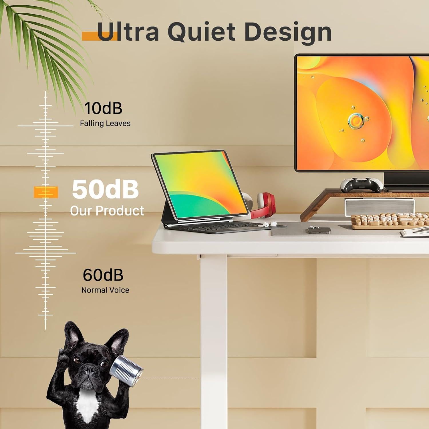 Escritorio Eléctrico de Pie JOY worker 88.9x50.8 cm Ajustable