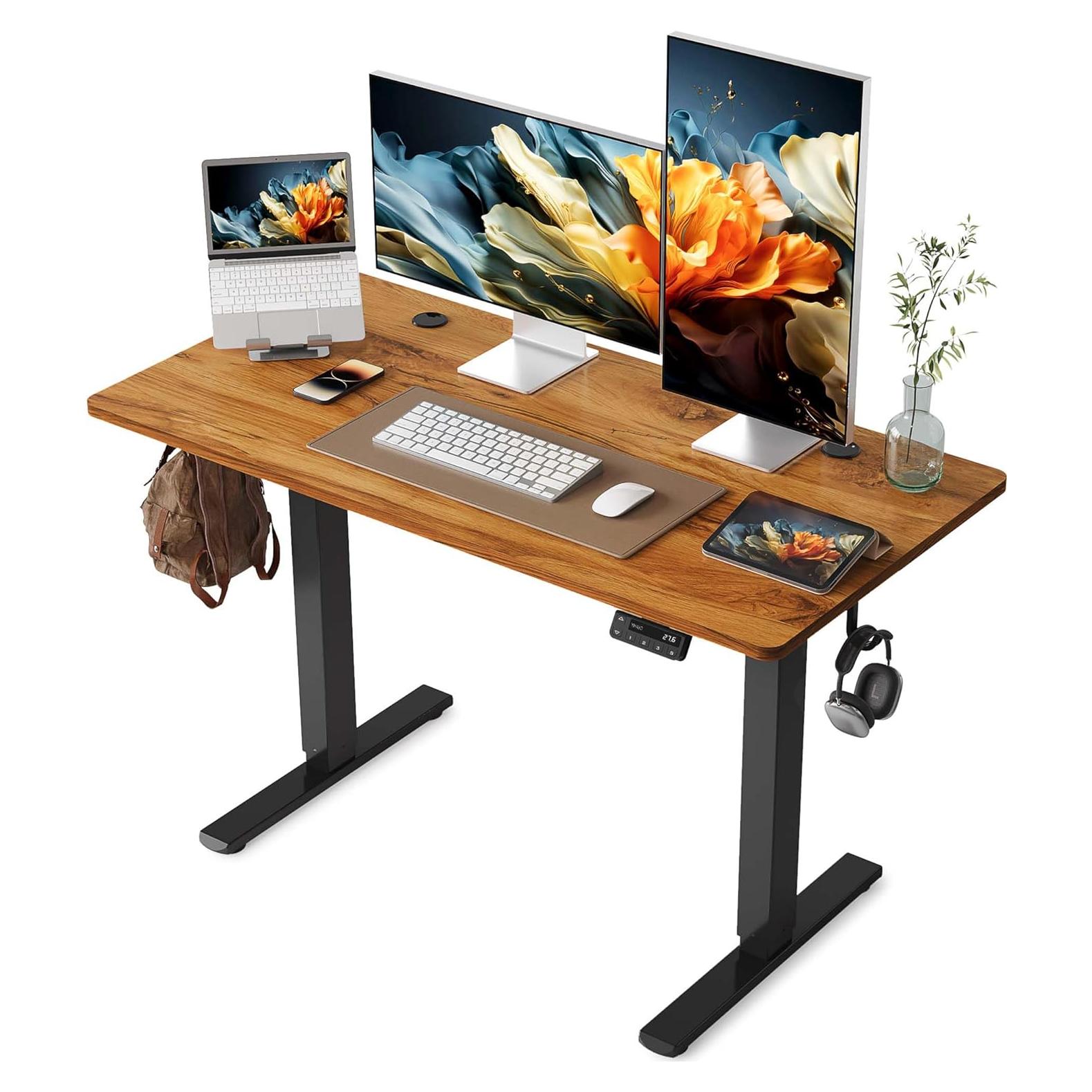 Escritorio de pie eléctrico YIHAYO 121.9x60.9 cm ajustable