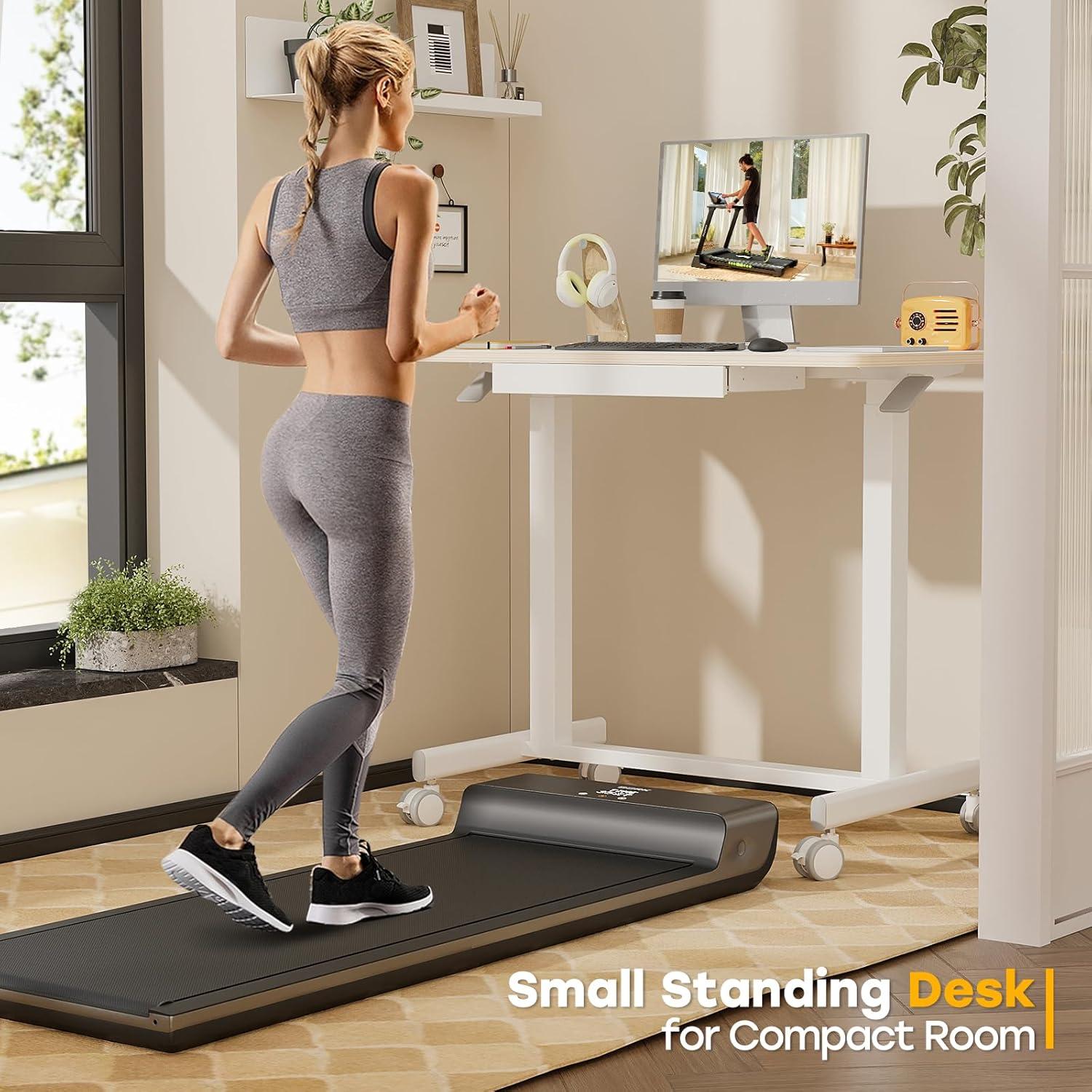 Escritorio de Pie Móvil JOY worker JW-FC102 Blanco 35" Ajustable