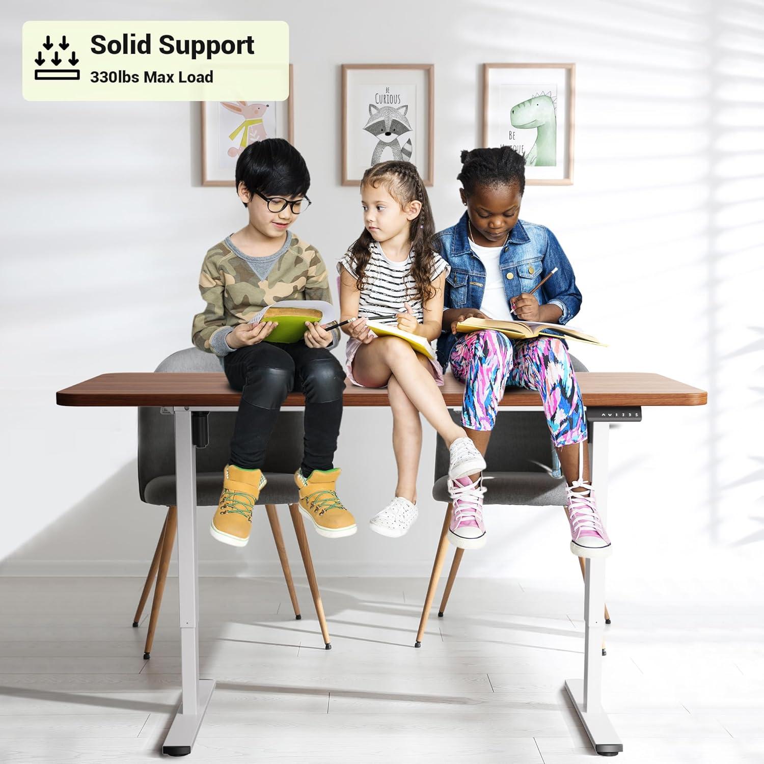 Marco de Escritorio Elevable Eléctrico PiomuDek ED04N Blanco 150kg