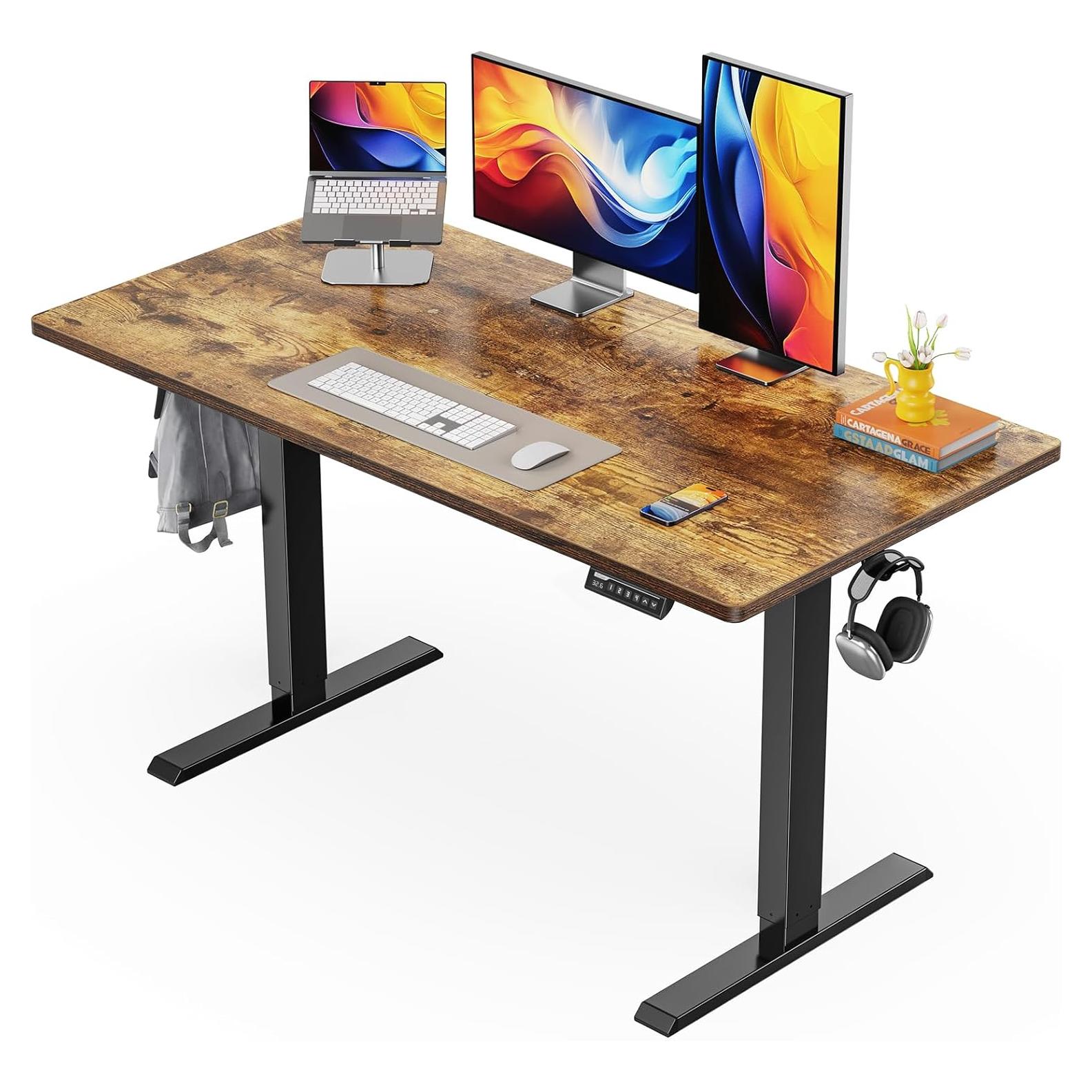 Escritorio Eléctrico Ajustable ErGear EGESD110V 121.9x60.9cm Marrón