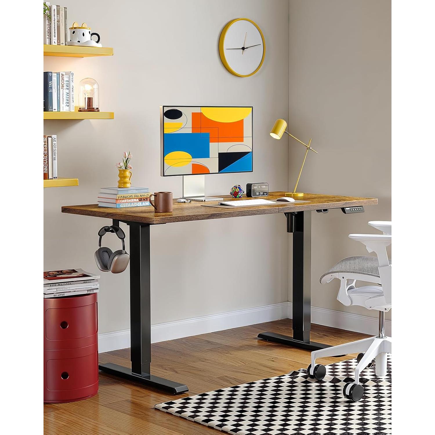 Escritorio Eléctrico Ajustable ErGear EGESD110V 121.9x60.9cm Marrón