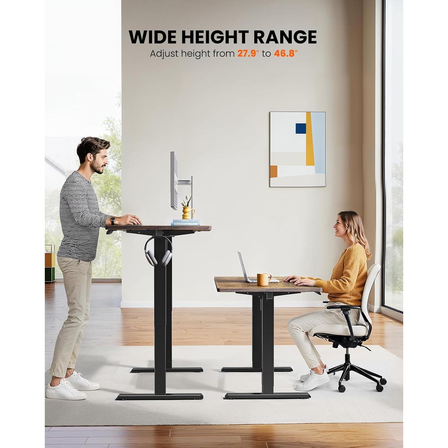 Escritorio Eléctrico Ajustable ErGear EGESD110V 121.9x60.9cm Marrón