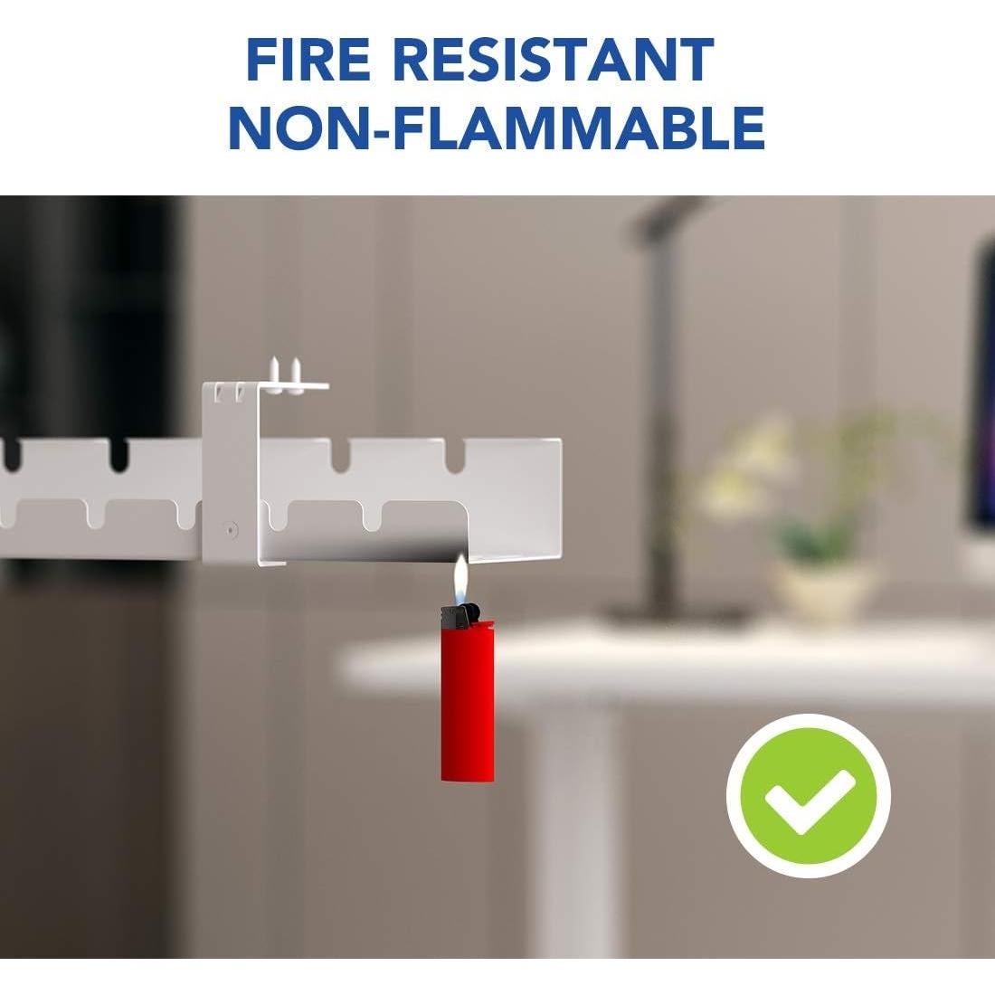 Bandeja de Gestión de Cables FLEXISPOT Negro 51.1x13.3cm