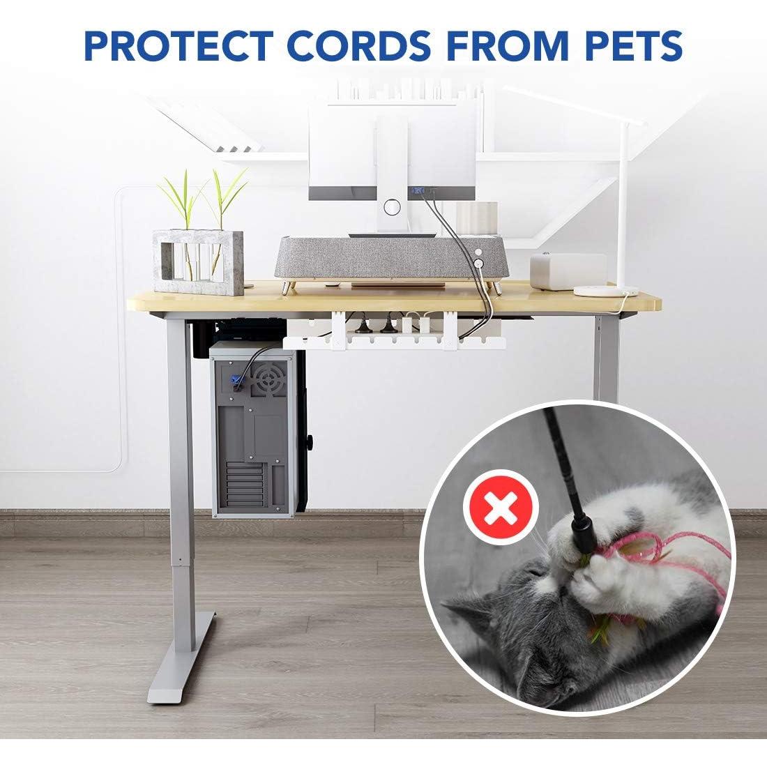 Bandeja de Gestión de Cables FLEXISPOT Negro 51.1x13.3cm